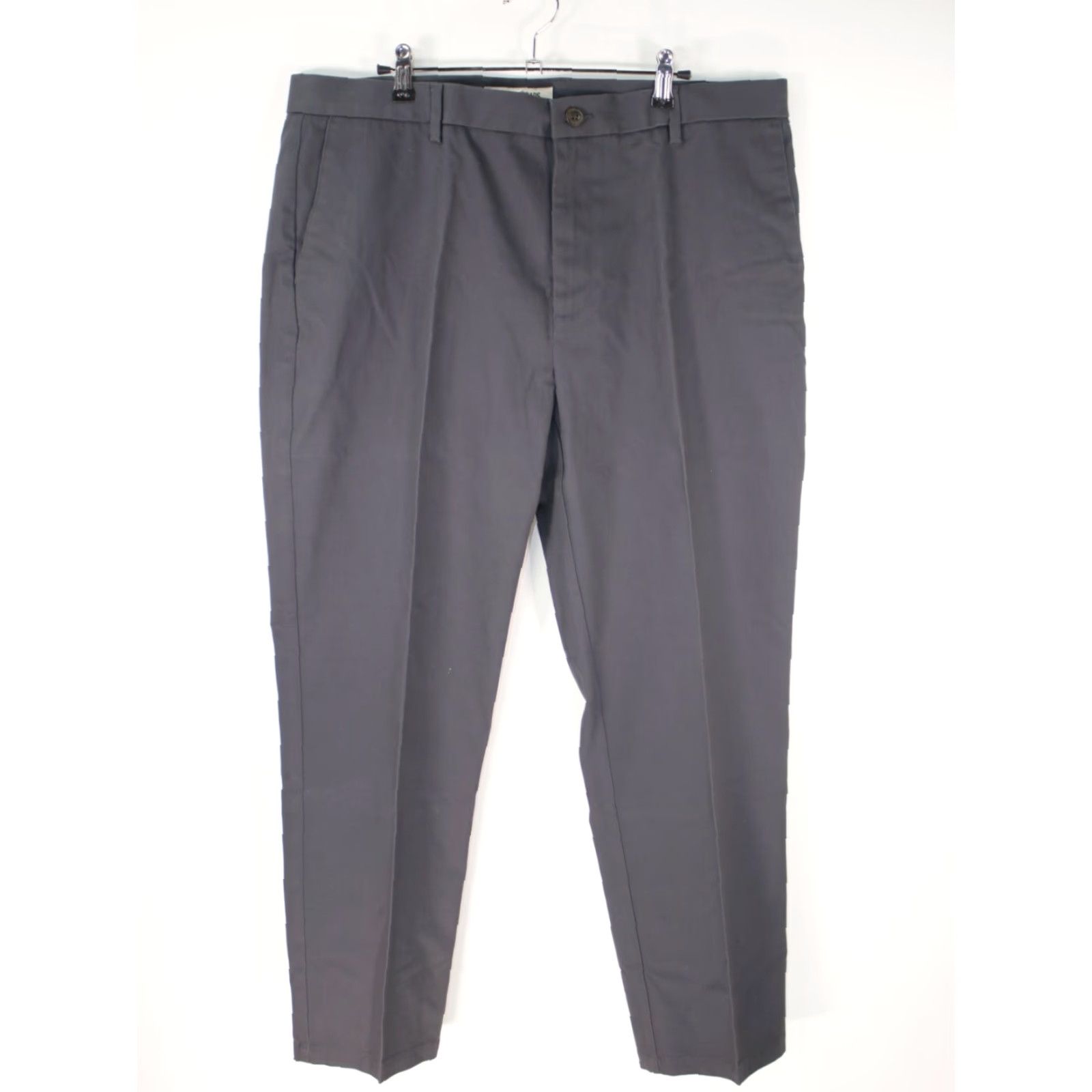Vintage VINTAGE? No — Goodthreads Mens Pants Gray 38x30 Flat Front Regular Straight Knit Cotton Blend 4-Pocket Casual Men Size 38 Gray Men’s Pants Size US 38 / EU 54 - 3 Thumbnail