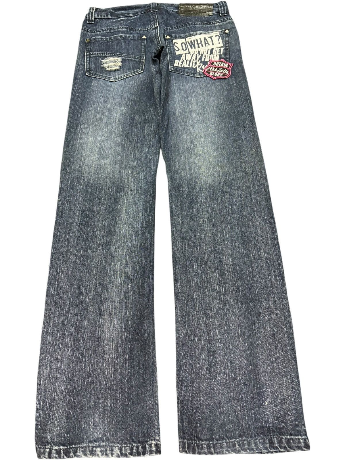 Dsquared2 Vintage Japanese Brand Patches Distressed Jeans Size 30" / US 8 / IT 44 - 2 Thumbnail
