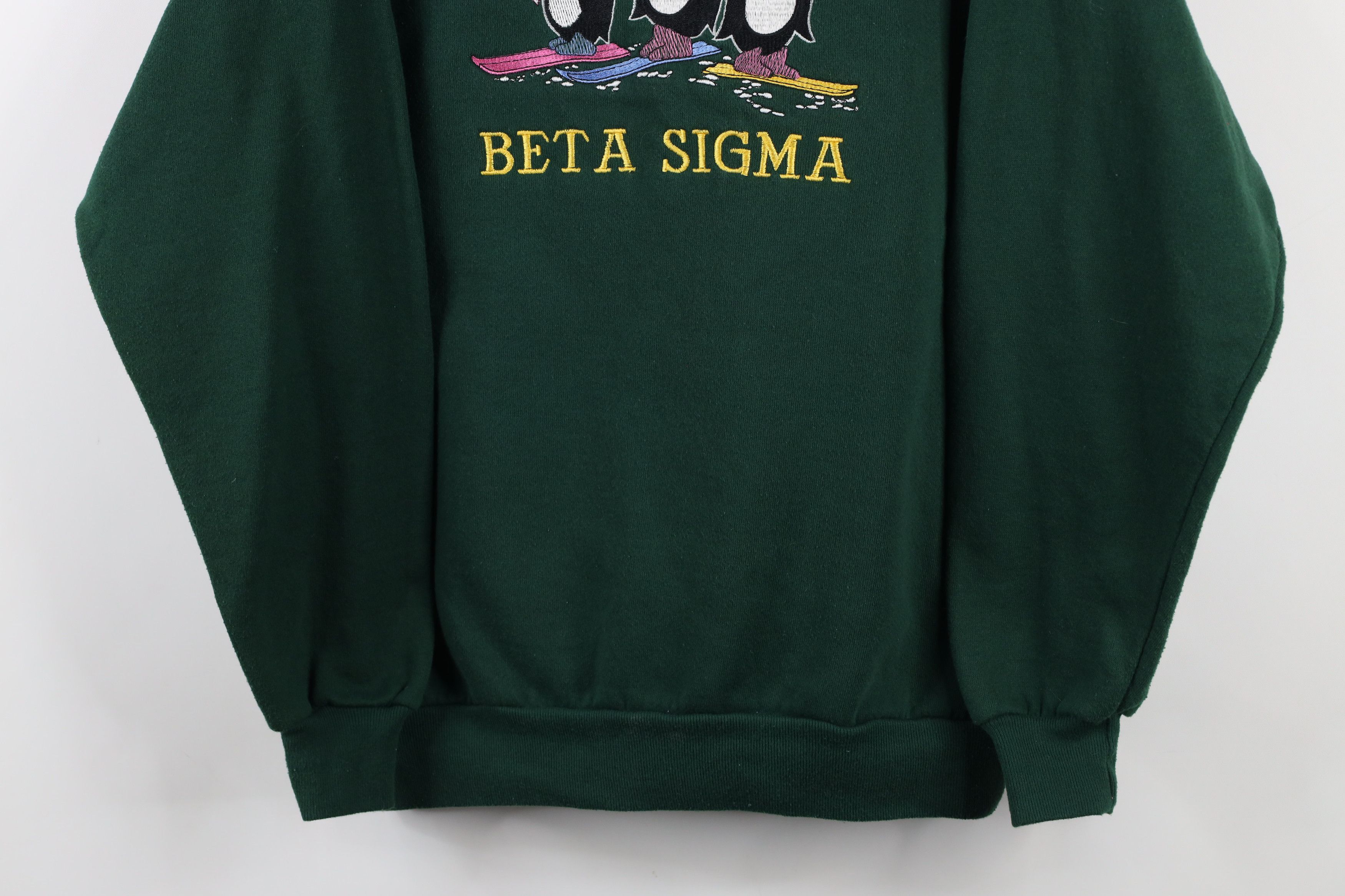 Vintage Vintage 90s Fraternity Penguins Crewneck Sweatshirt USA Size US XL / EU 56 / 4 - 3 Thumbnail
