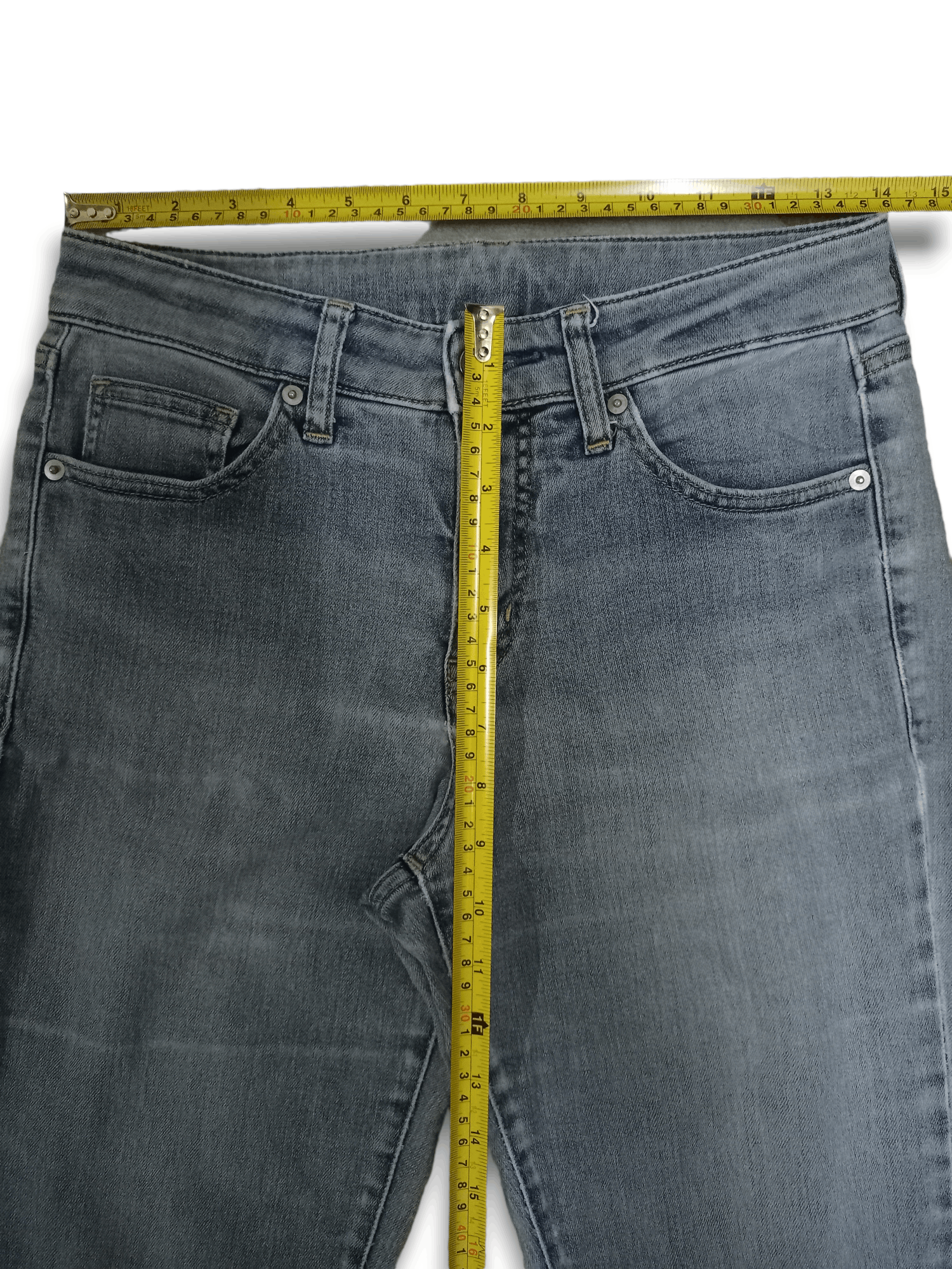 Japanese Brand × Uniqlo Vintage Japanese Uniqlo High Rise Flare Jeans Size US 28 / EU 44 - 9 Thumbnail