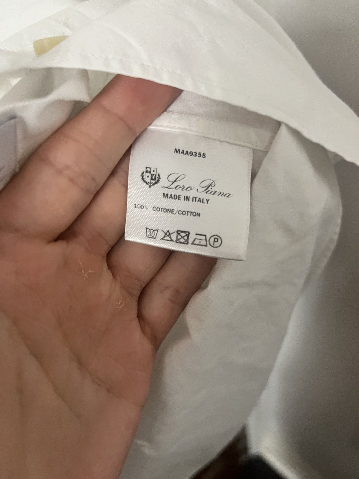 Loro Piana Loro Piana white cotton shirt size 42 Size US L / EU 52-54 / 3 - 6 Thumbnail