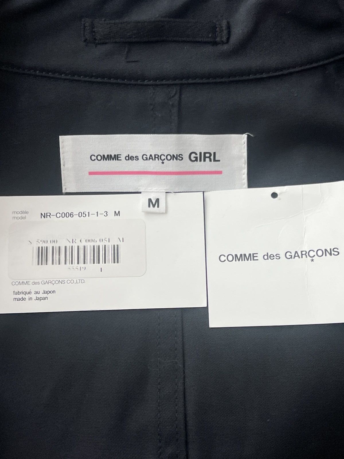 Comme des Garcons Girl CDG Girl Cropped Coat Jacket Size M / US 6-8 / IT 42-44 - 4 Thumbnail