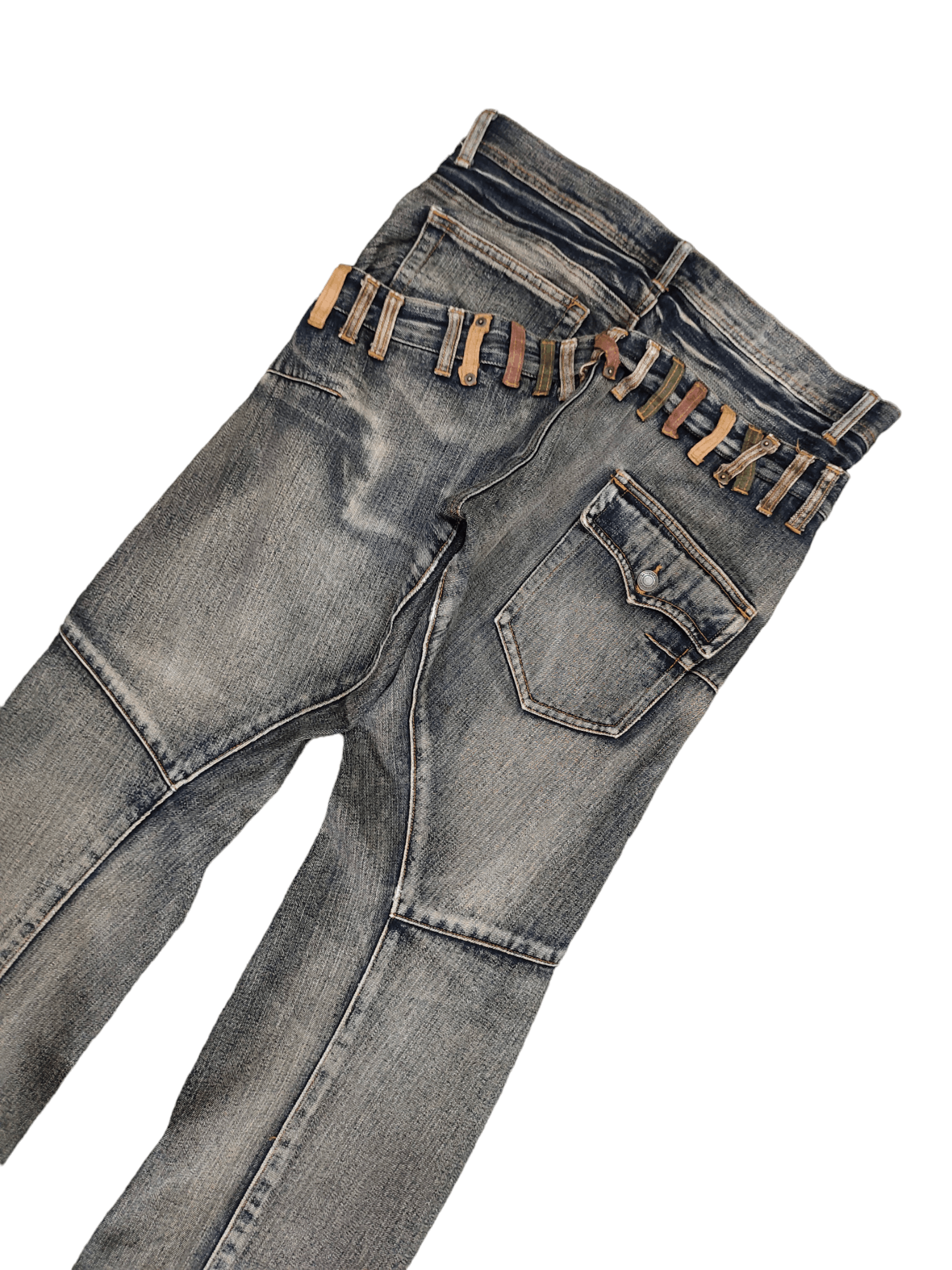 image of Breathmint Double Waist Denim Jean Ppfm Undercover Style Y2K, Men's (Size 34)