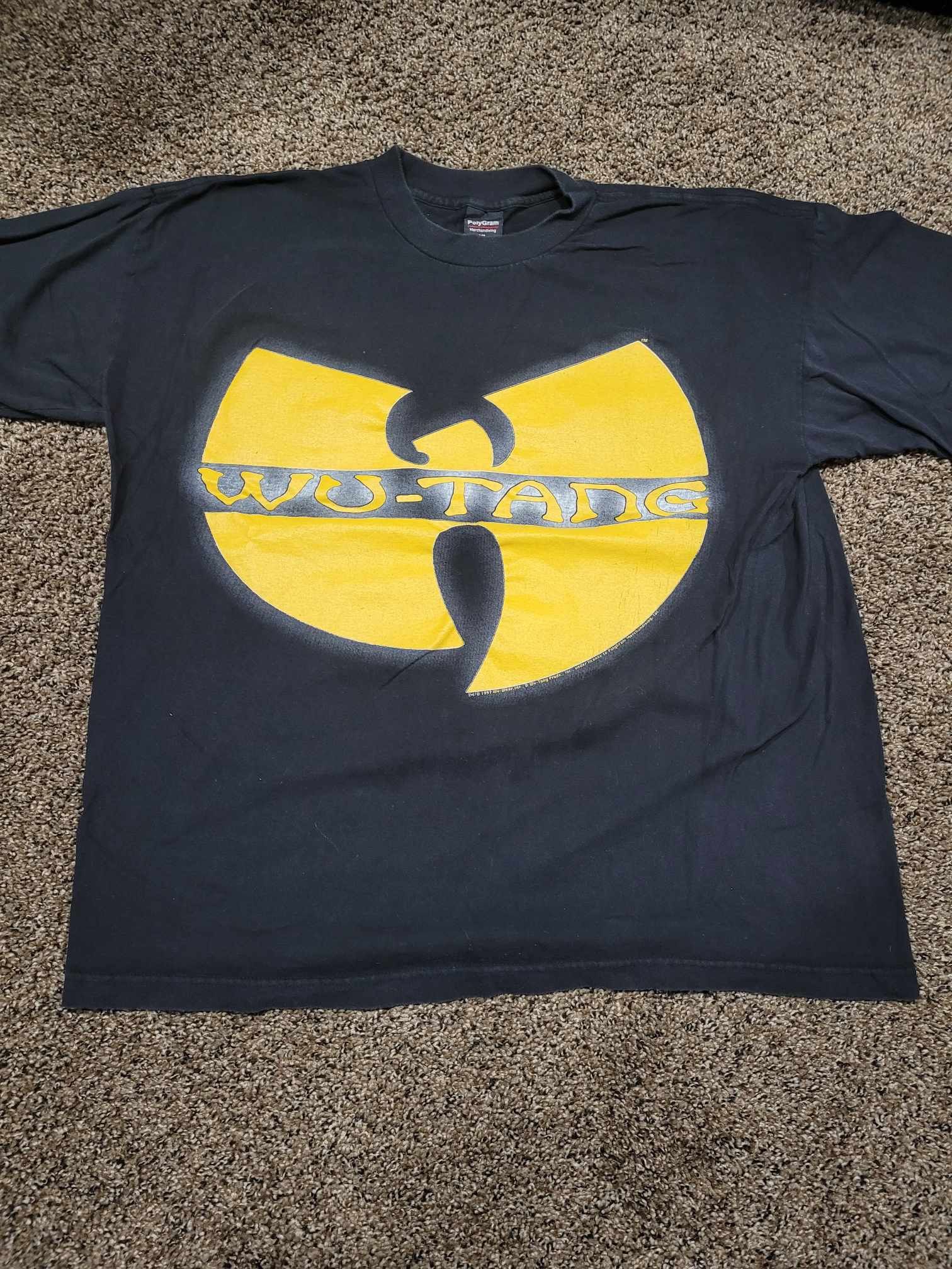 image of Wu Tang Clan Vintage Logo Shirt 1997 in Black, Men's (Size XL)