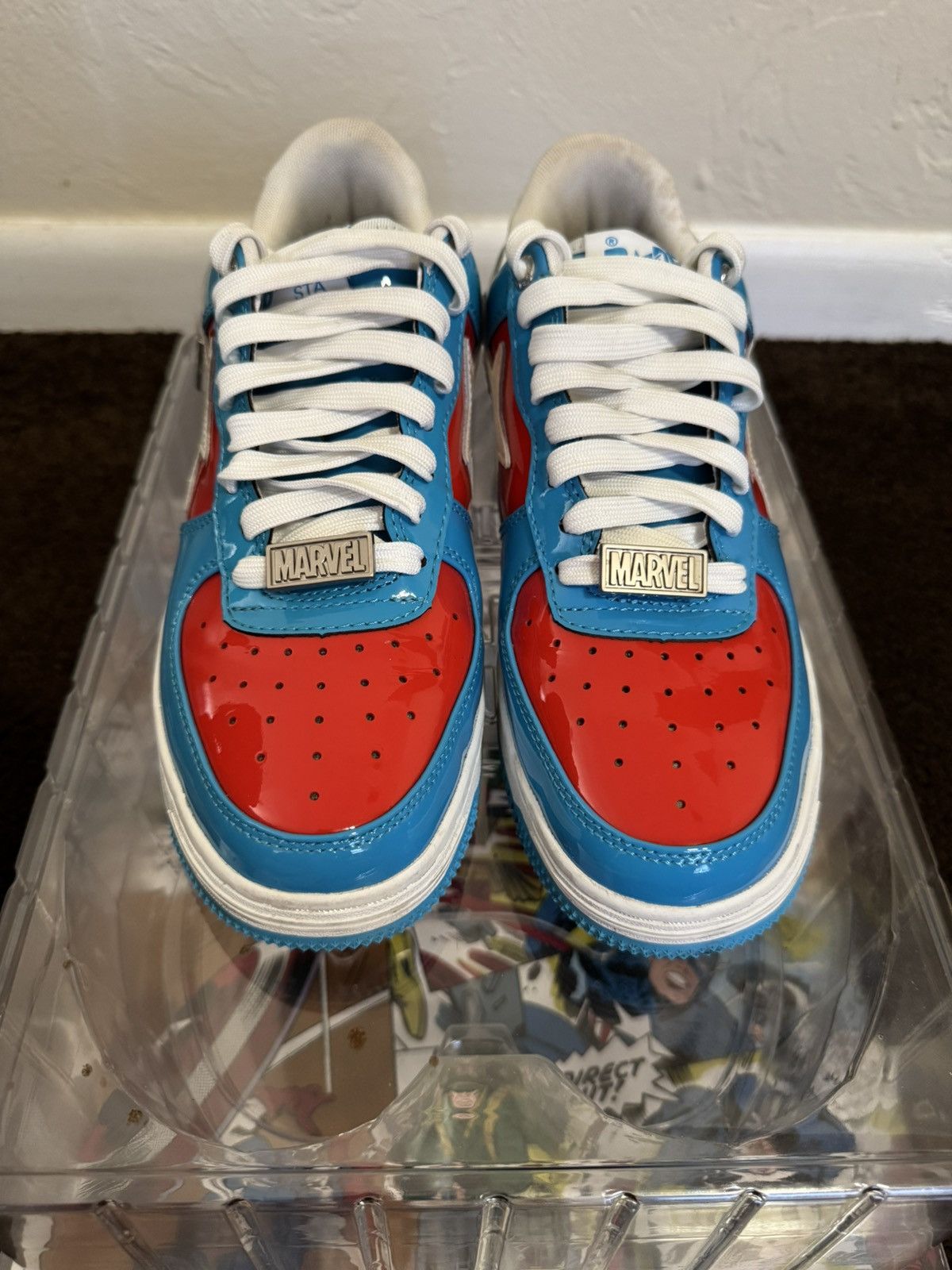 Bape × Marvel Comics BAPE X MARVEL CAPTAIN AMERICA BAPESTA Size US 8 / EU 41 - 3 Thumbnail