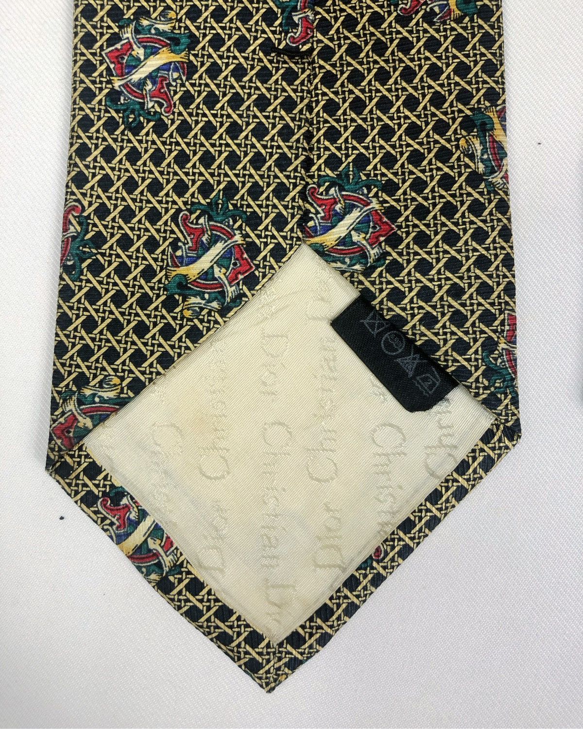 Christian Dior Monsieur Rare Vintage Christian Dior Monsieur Silk Tie Size ONE SIZE - 7 Thumbnail