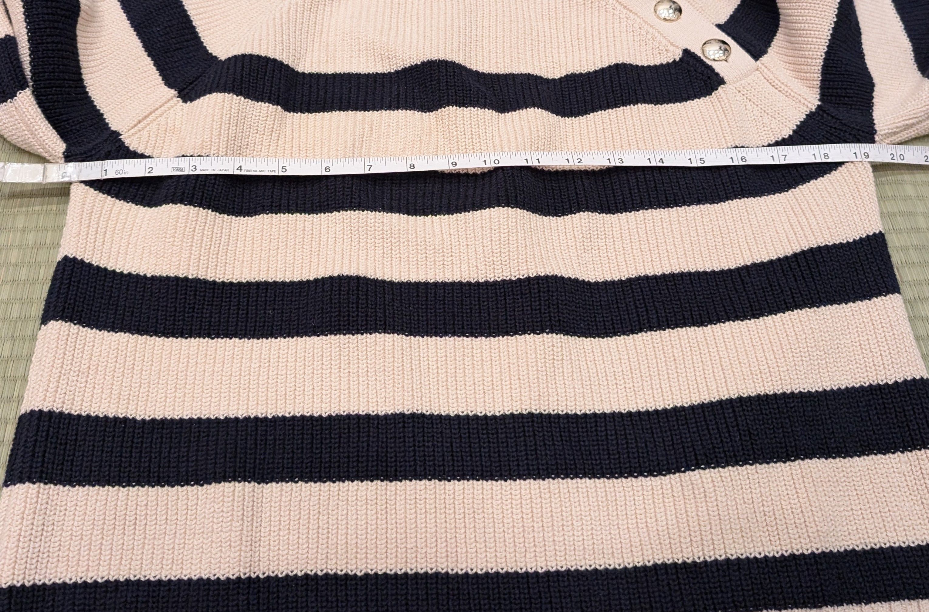 Sezane Sezane Gary Stripe Organic Cotton Knit Jumper Made in Italy Size S / US 4 / IT 40 - 5 Thumbnail