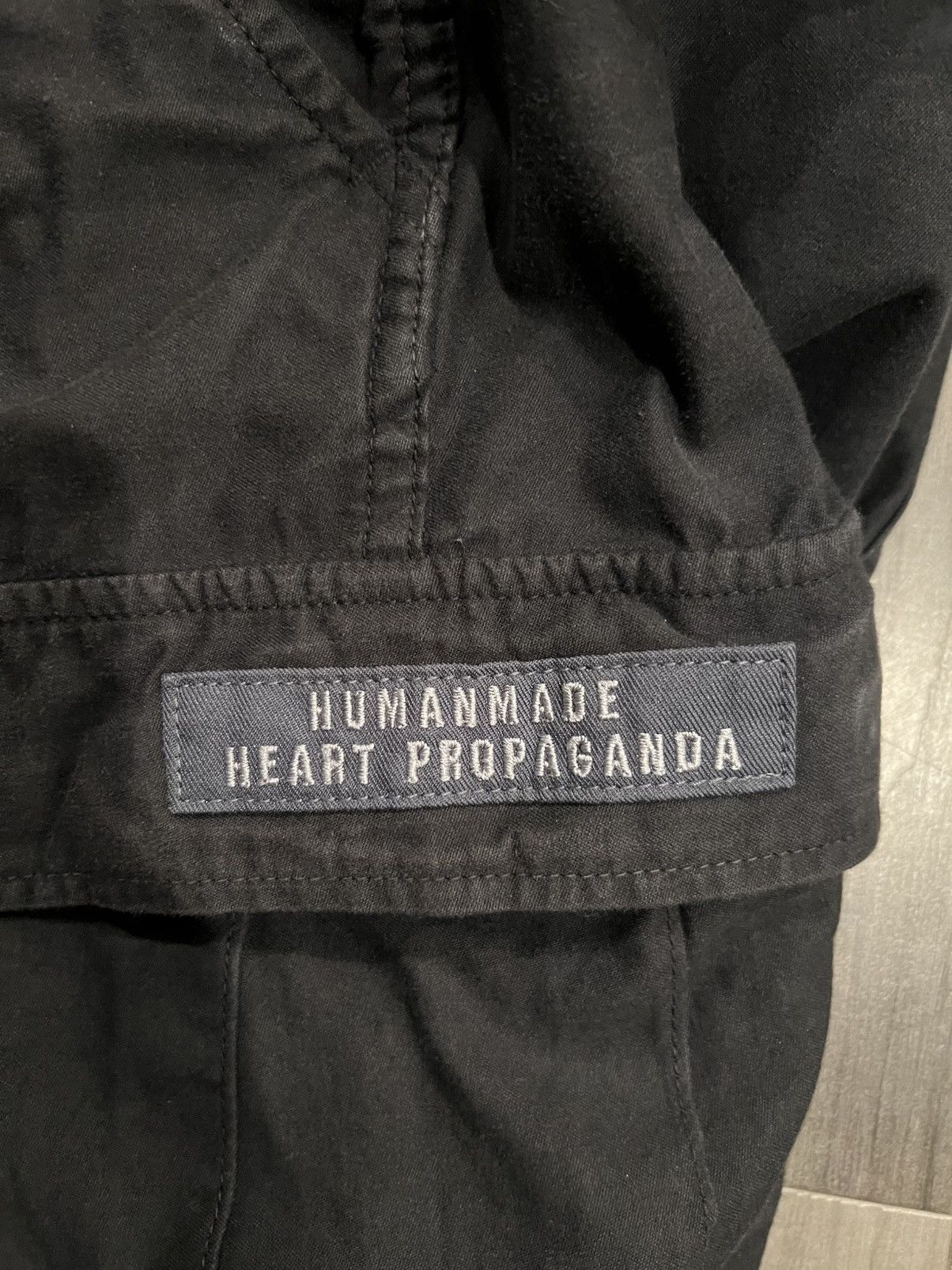 Human Made Size Large Men’s 2022/2023 Human Made Cargo Pants Black Size US 32 / EU 48 - 3 Thumbnail