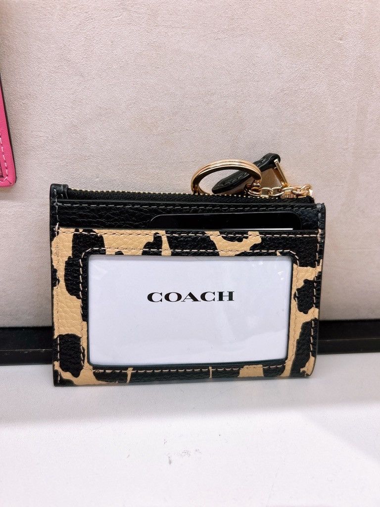 Coach Mini Skinny Id Case With Leopard Print CBL75 Size ONE SIZE - 2 Thumbnail
