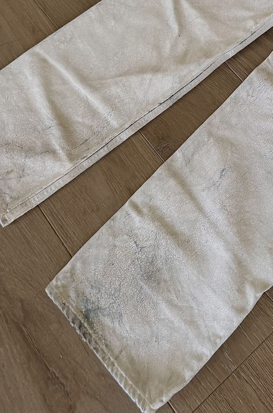 Maison Margiela Maison Margiela White Painted Jeans Size US 31 - 7 Thumbnail