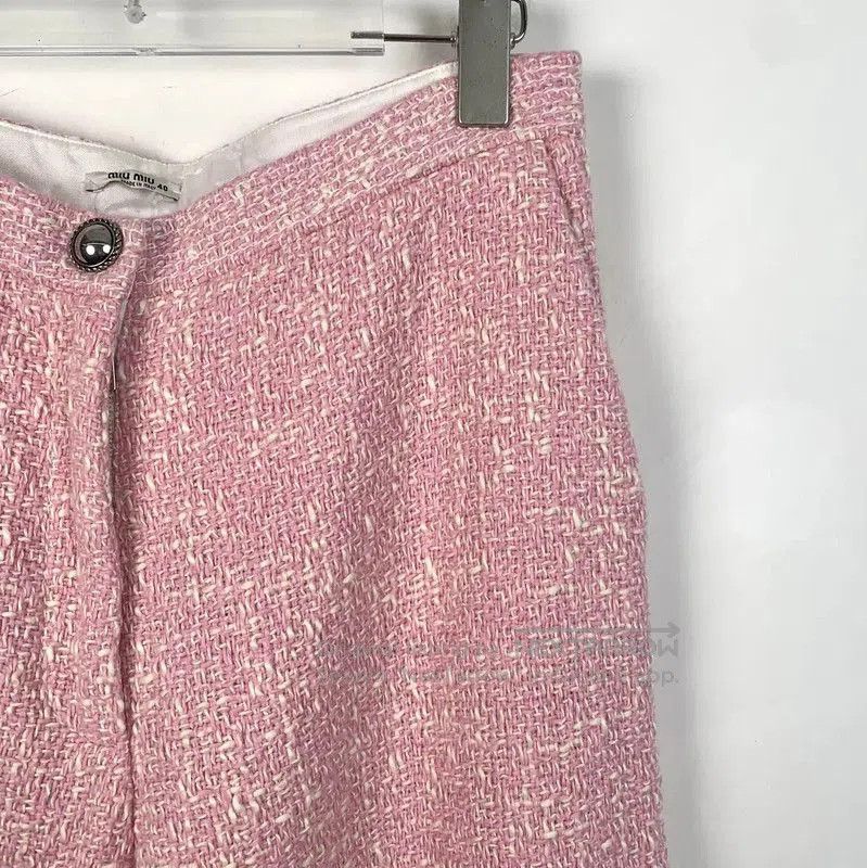 Miu Miu Miu Miu Pink Wool Casual Trousers . Size 23" - 3 Thumbnail