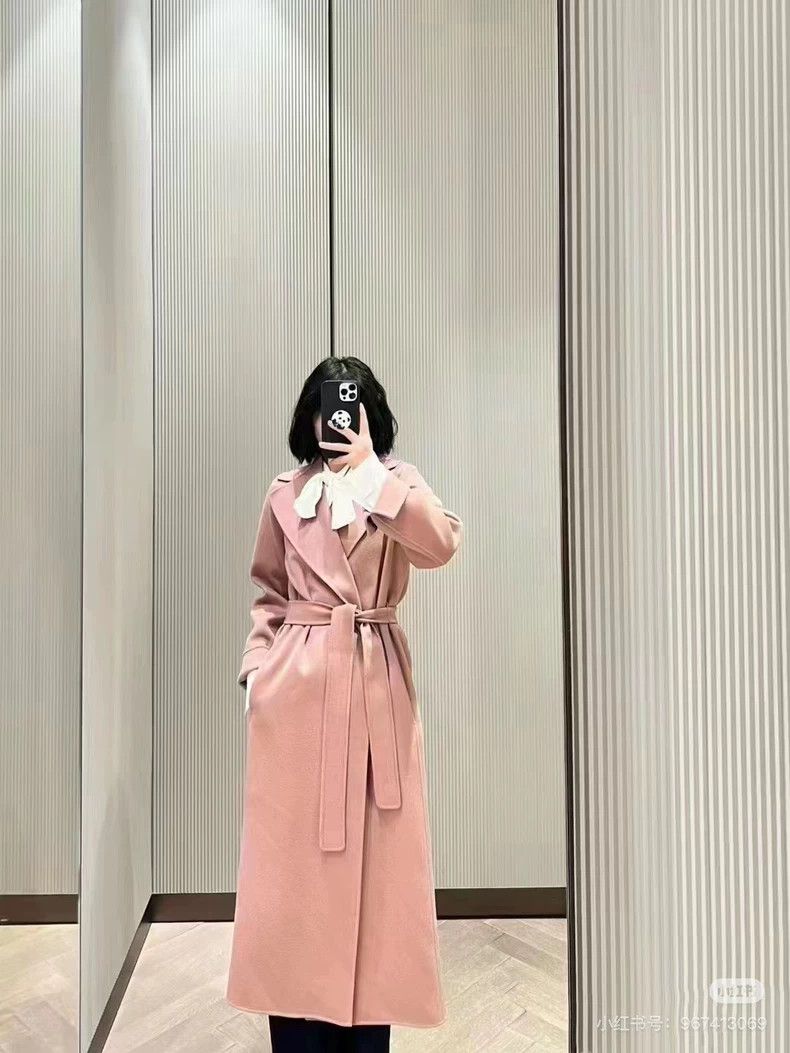 Max Mara Max Mara Lotus root pink/bean paste pink coat Size M / US 6-8 / IT 42-44 - 8 Thumbnail
