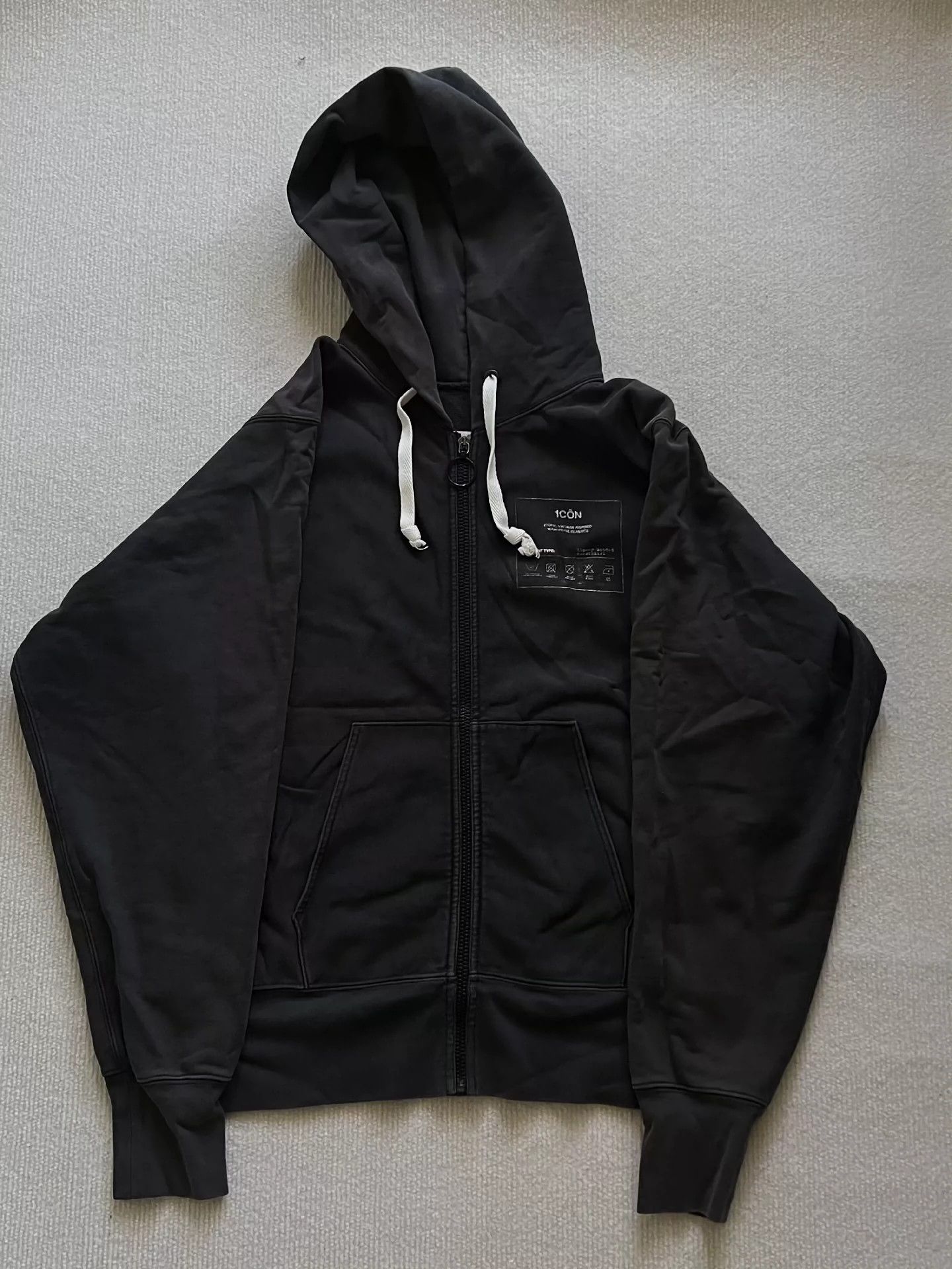 Maison Margiela Masion Margiela Label Wash Zipper Hoodie - -DMC Size US M / EU 48-50 / 2 - 1 Thumbnail