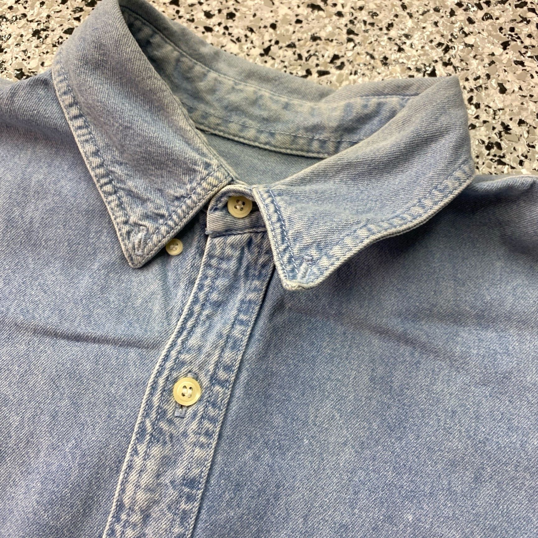 American Eagle Outfitters VINTAGE AMERICAN EAGLE OUTFITTERS Button-Up Long-Sleeve Denim Shirt XL Blue Men Regular Collared Pocketed Western Classic Size US XL / EU 56 / 4 - 2 Thumbnail