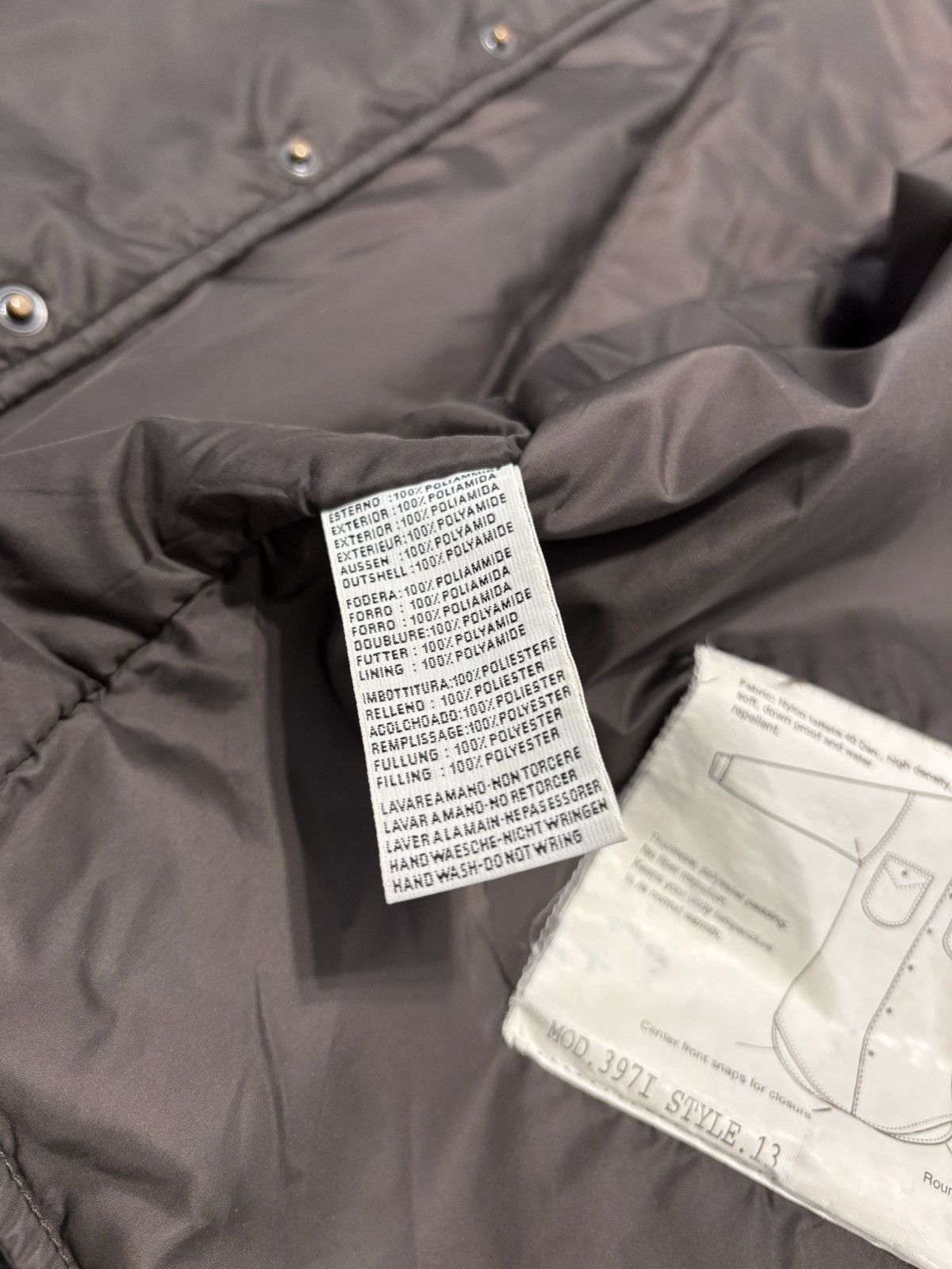Aspesi Brown Nylon Aspesi Button Up Shirt Jacket Thermore Size US M / EU 48-50 / 2 - 9 Thumbnail