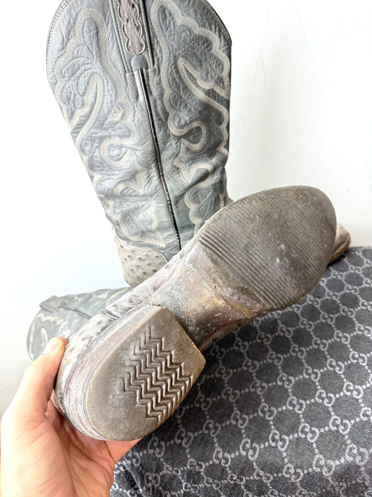 Cowboy Equipment 💥Rare! Vintage El Dorado USA Western Leather Cowboy Boots Size US 9 / EU 42 - 9 Thumbnail