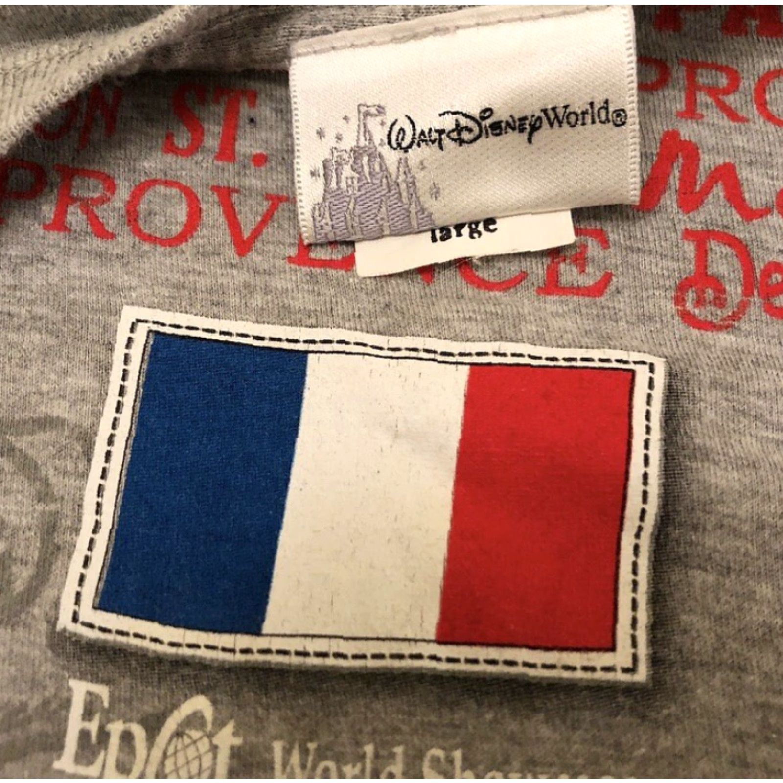 Disney VINTAGE 90s Y2K Disney Epcot World Showcase Paris Mickey Mouse Shirt L Gray Mens Size US L / EU 52-54 / 3 - 2 Thumbnail