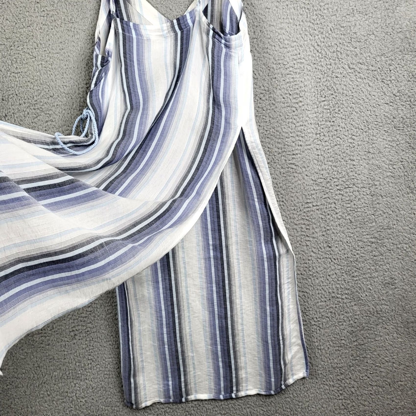 Vintage VINTAGE Akemi + Kin Women's blue white stripes Emerson Wrap Slit tunic XS Size XS / US 0-2 / IT 36-38 - 7 Thumbnail