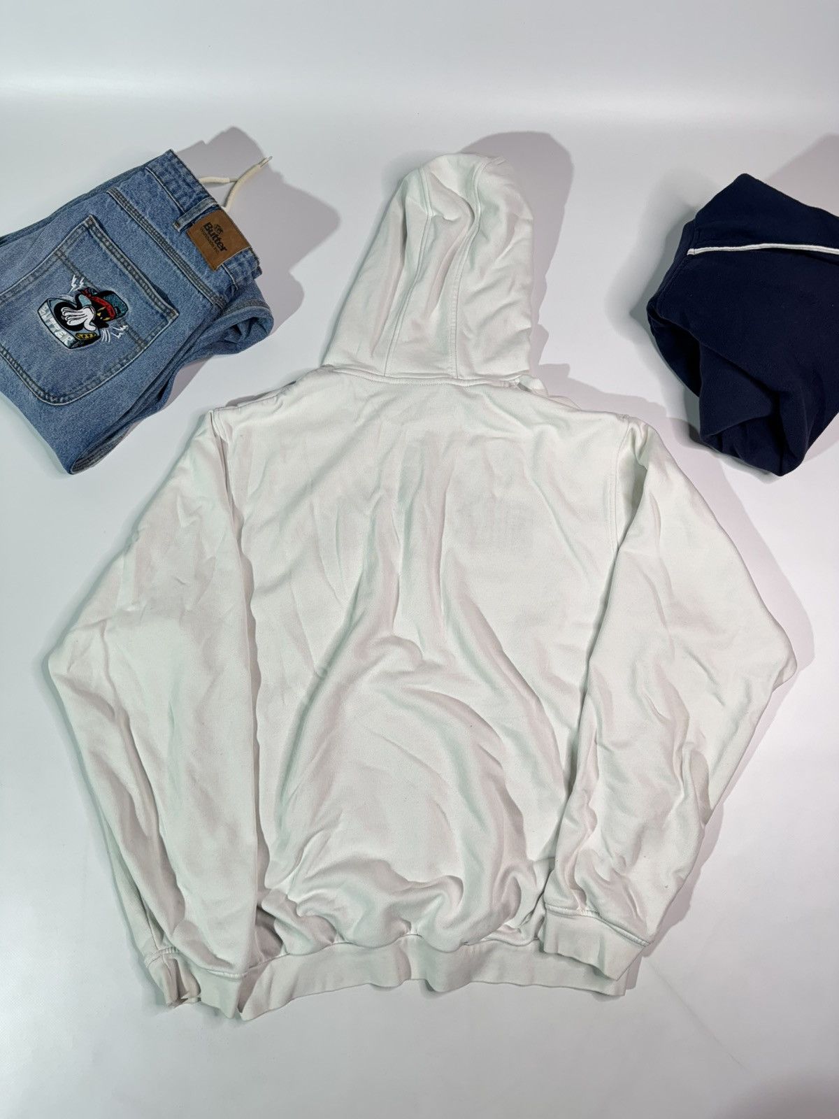 Nike Vintage Nike Athletic white hoodie spellout logo boxy 90s Size US XL / EU 56 / 4 - 8 Thumbnail