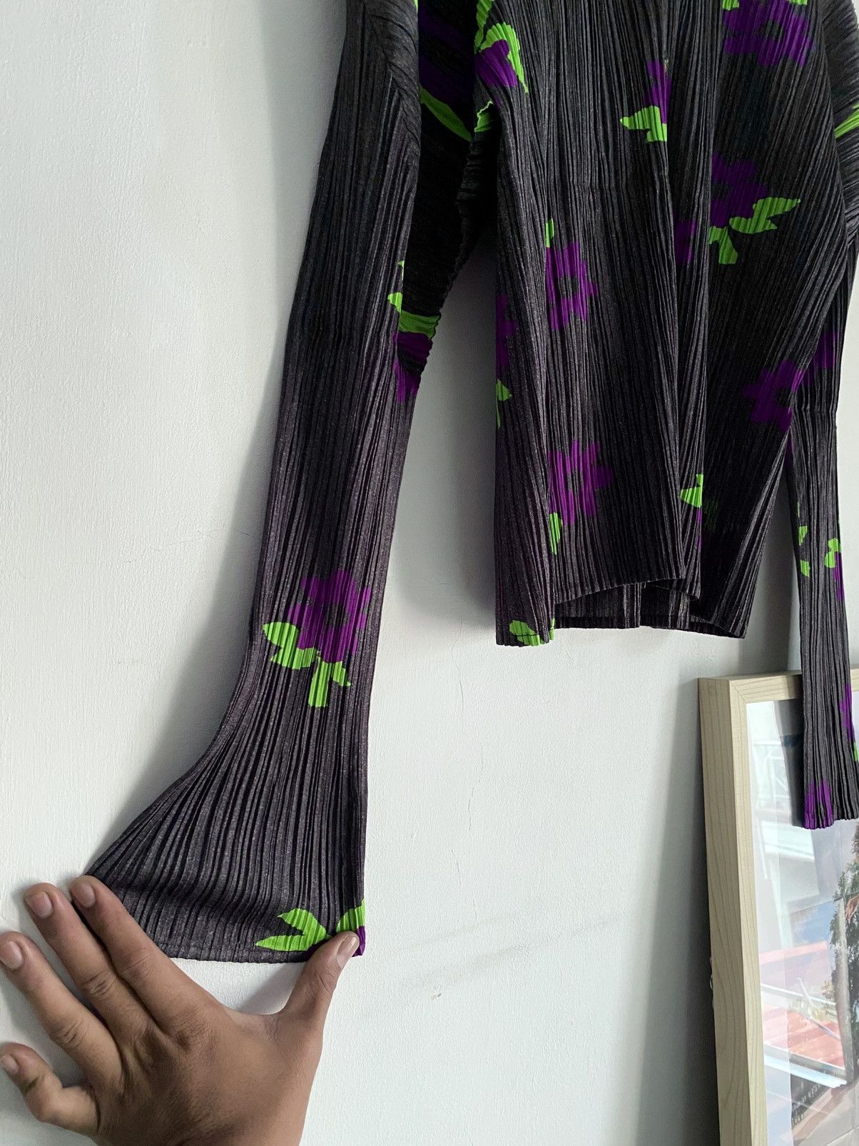 Pleats Please Issey Miyake Pleats Please Pleated Issey Miyake L/S Shirt Cardigan Flower Size M / US 6-8 / IT 42-44 - 5 Thumbnail