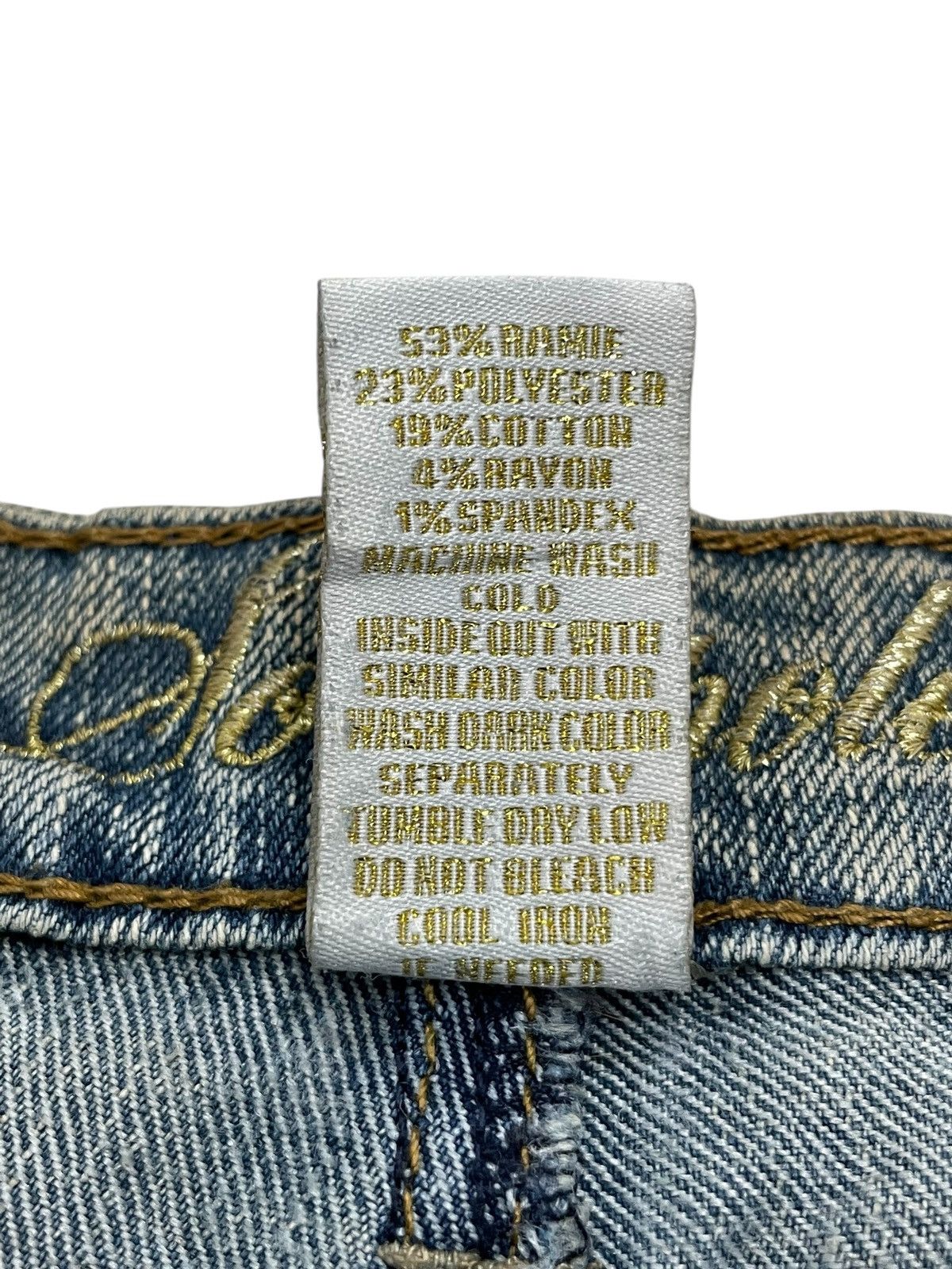 JNCO × Southpole Southpole Embroidery Flare Muddy Rusty Y2K Denim Size US 29 - 12 Thumbnail