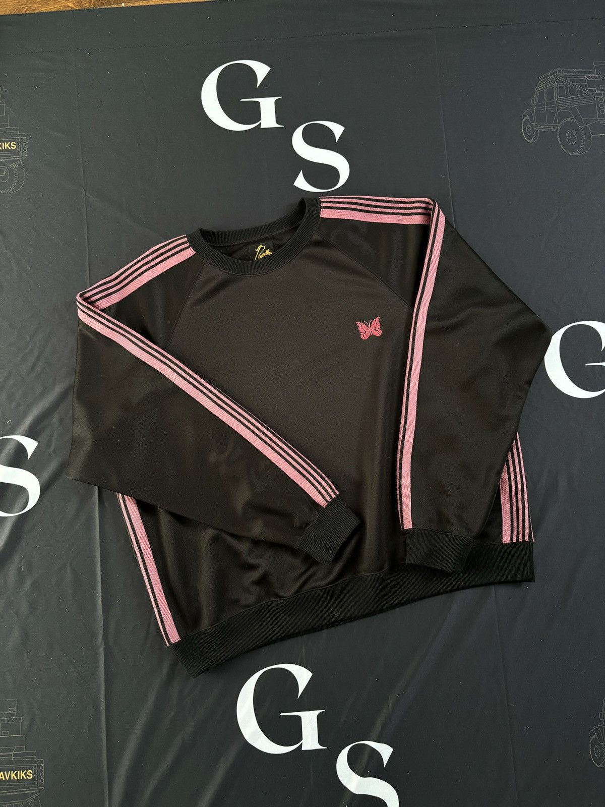 Needles Needles Purple/Black Crewneck Size US L / EU 52-54 / 3 - 2 Thumbnail