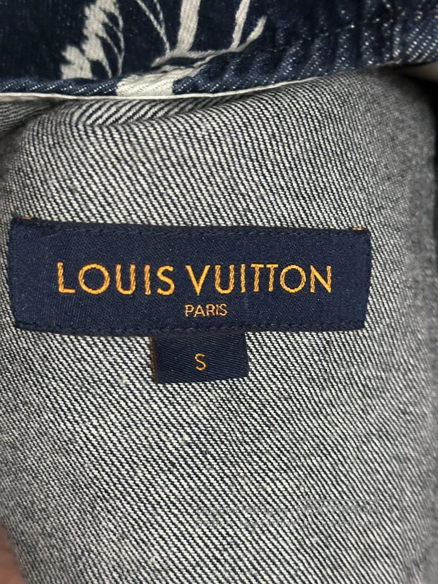 Louis Vuitton LV Denim Wheat Logo Short-Sleeve Shirt. Size US S / EU 44-46 / 1 - 4 Thumbnail