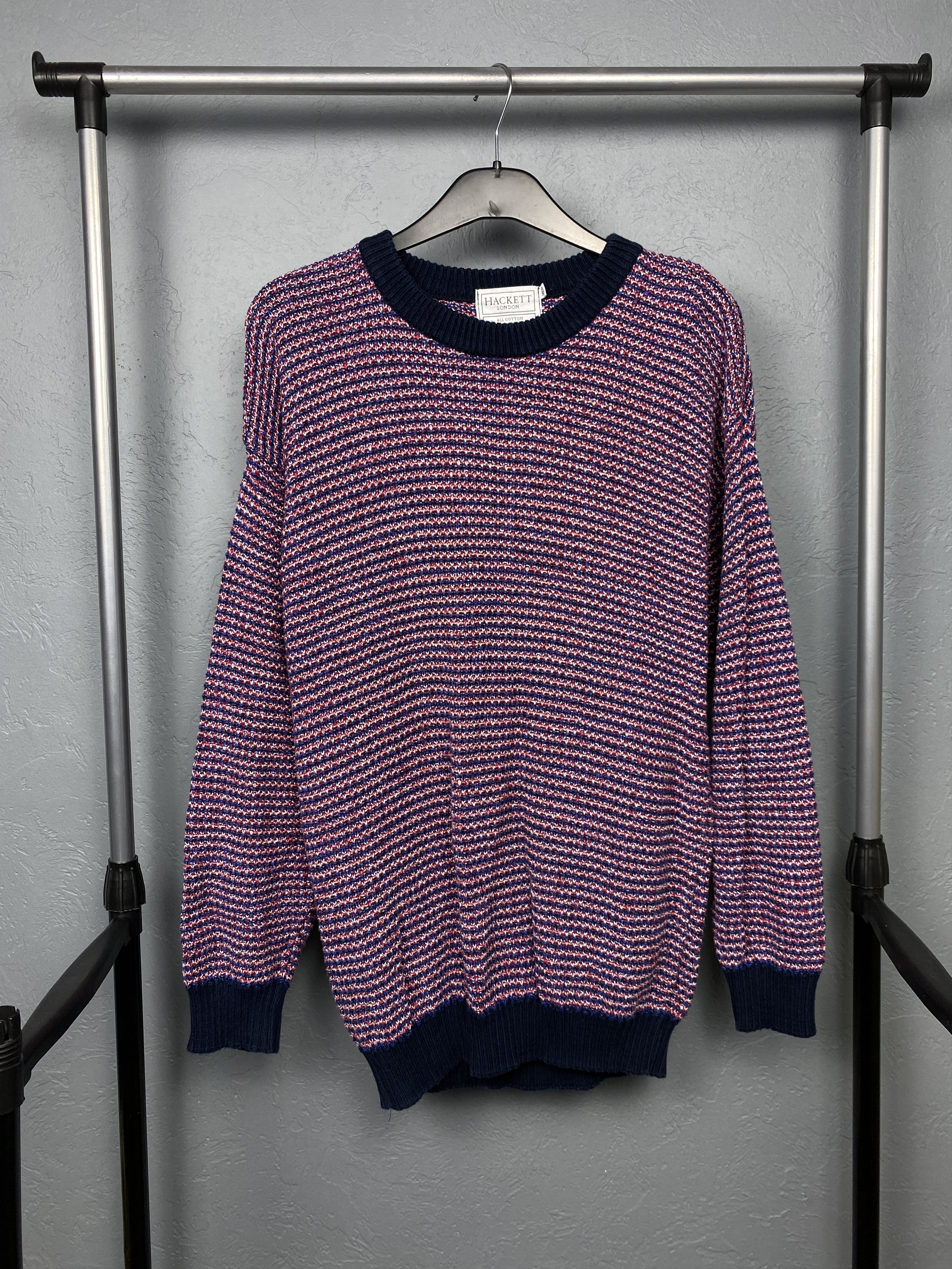 Hackett × Vintage Hackett London Vintage Mens Knit Crew Neck Sweater Size M Size US M / EU 48-50 / 2 - 1 Thumbnail
