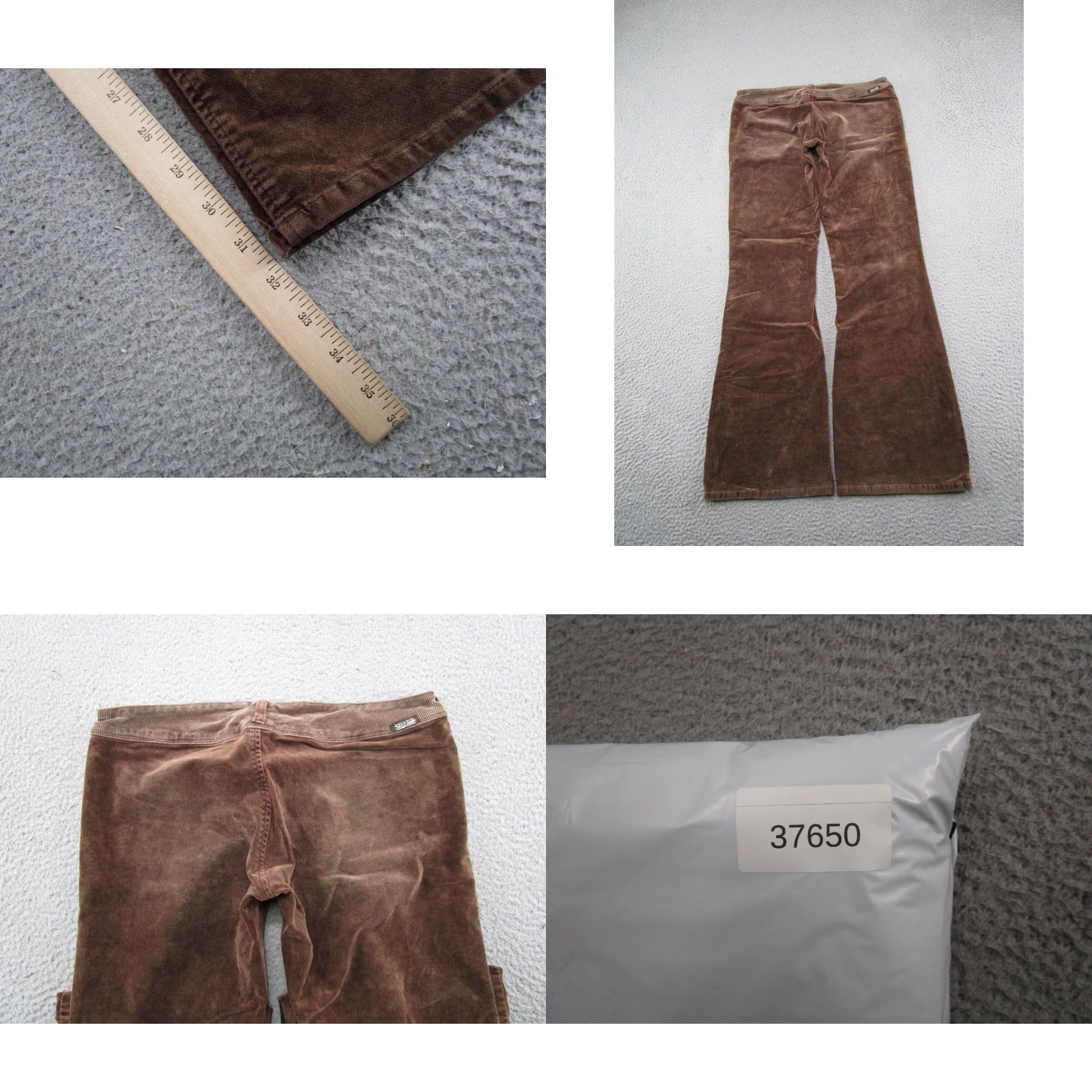 Silver Jeans Co. VINTAGE Silver Jeans Brown Velour Jeans 32x33 90s Cowboy Classic 5-Pocket Bootcut Womens Size 24" / US 00 / IT 34 - 9 Thumbnail