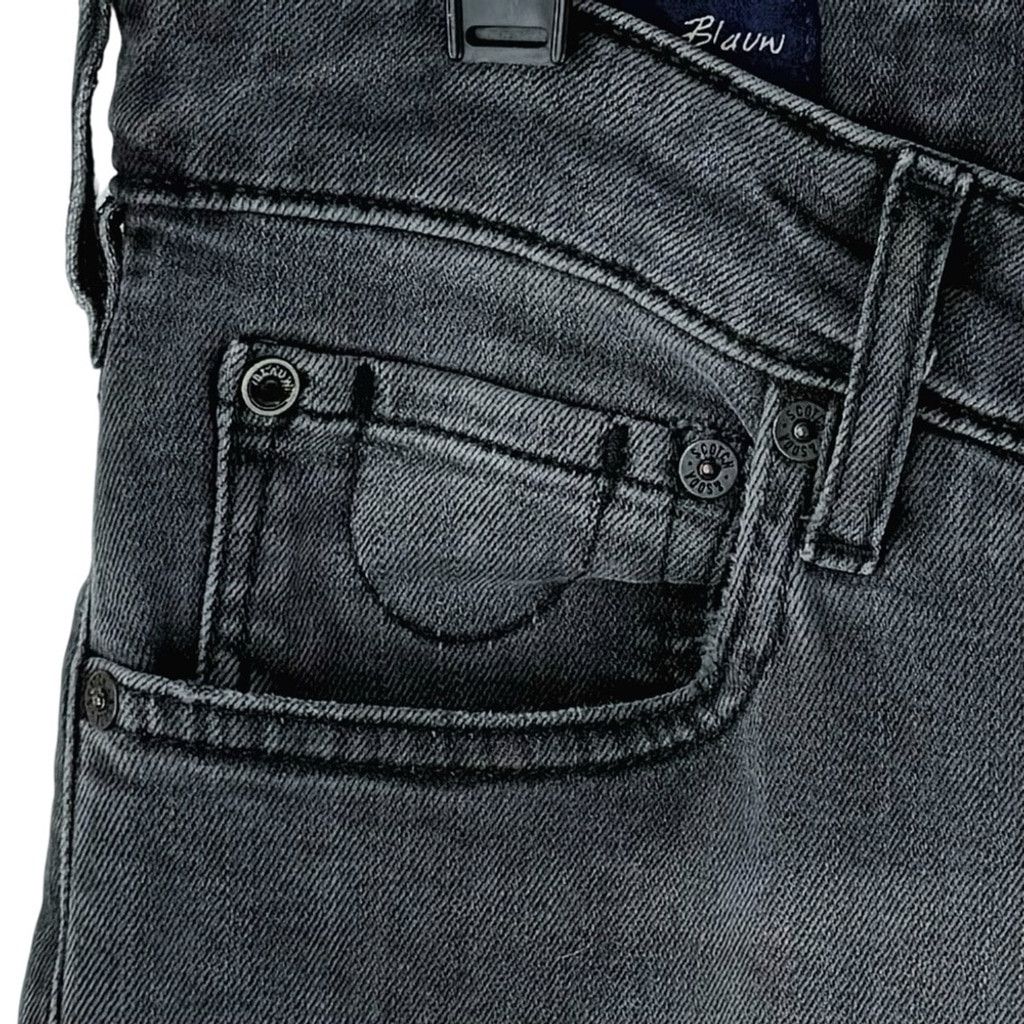 Scotch & Soda SCOTCH & SODA AMSTERDAM Men's Grey Skim Skinny Jeans 31/32 Size US 31 - 2 Thumbnail