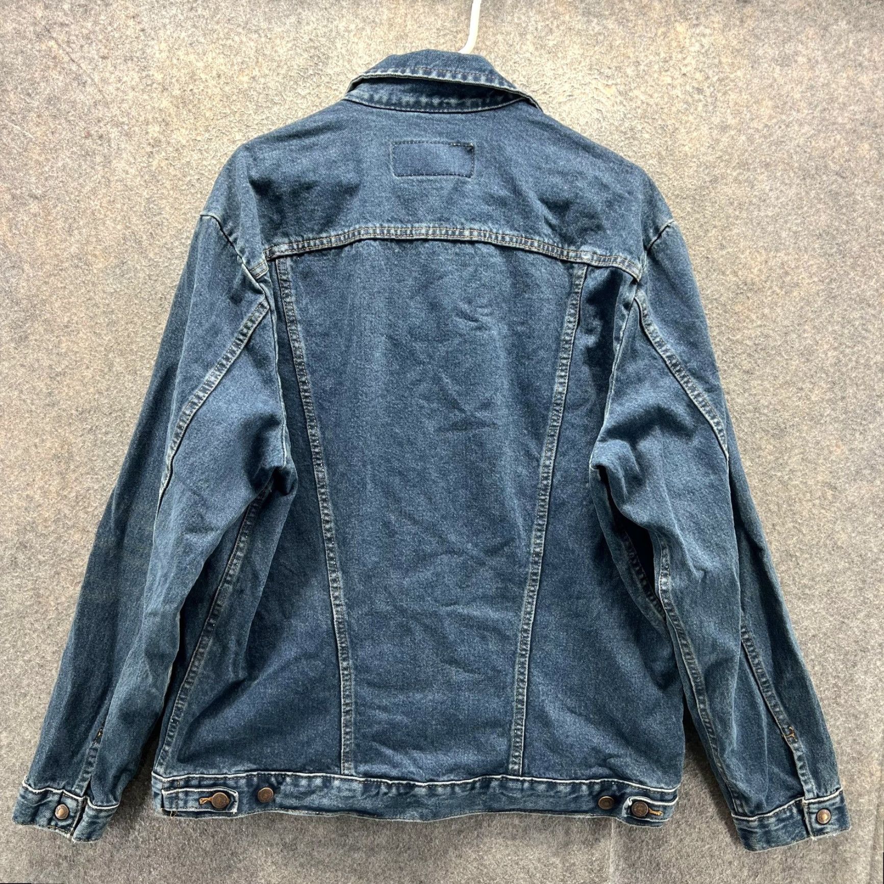 Wrangler VINTAGE Wrangler Denim Jacket Mens L Blue Denim Button M-159 Western Trucker USA 90s Mens Size US L / EU 52-54 / 3 - 6 Thumbnail