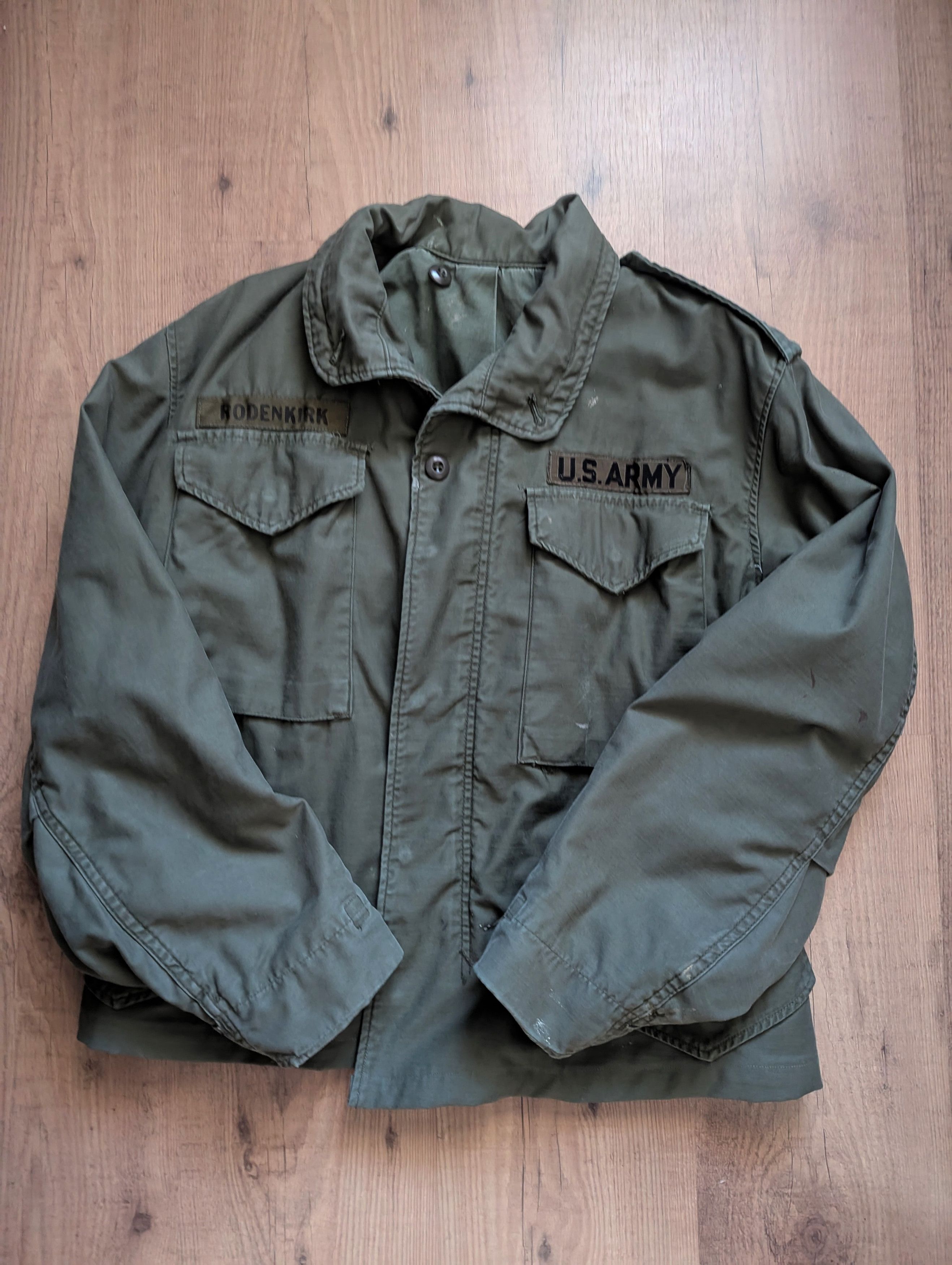 Vintage Vintage U.S. Army OG 107 M-65 Green Military Jacket Size US S / EU 44-46 / 1 - 1 Thumbnail