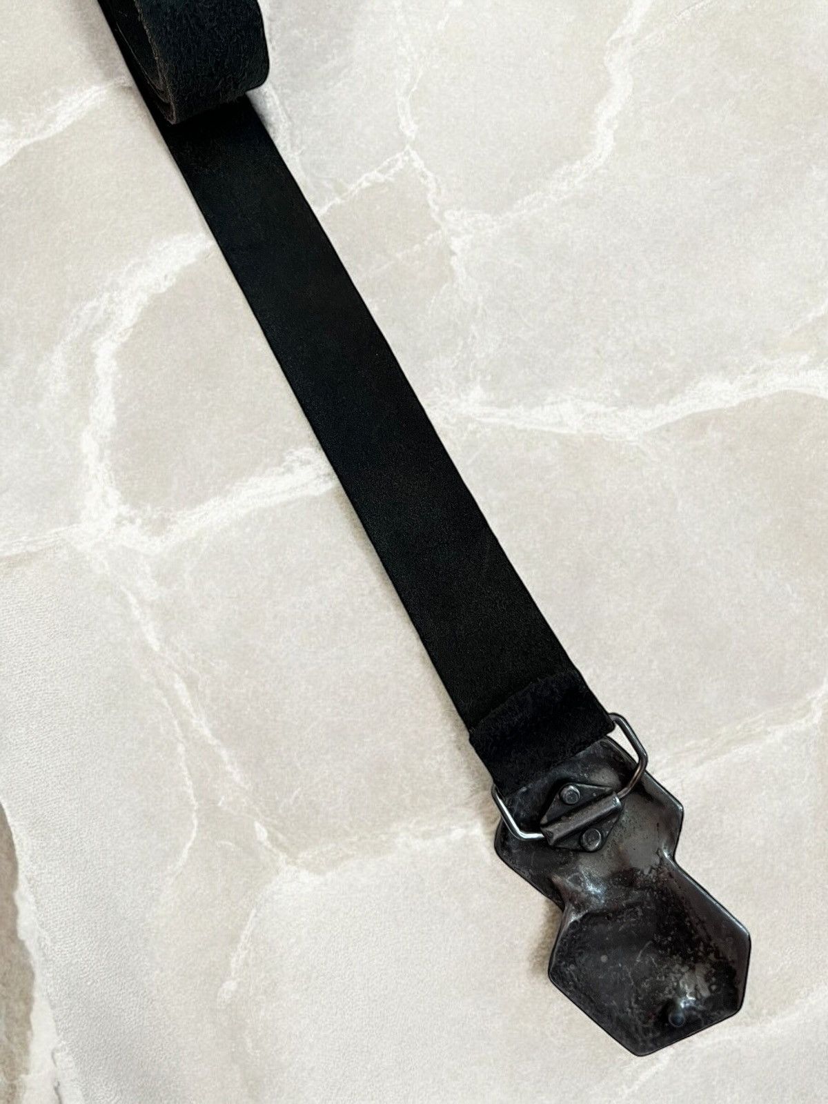 Leather × Vintage Casino Dice METAL BELT Vintage Leather diesel style avant Size ONE SIZE - 3 Thumbnail