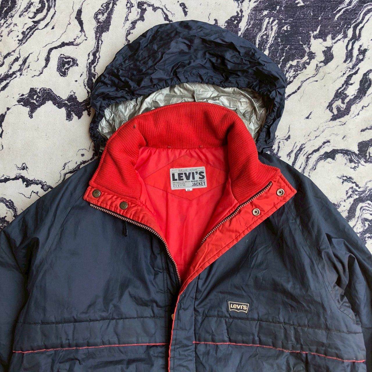 Levi's Vintage Clothing 90s Levi’s Docker Jacket Vintage Puffer Size US XL / EU 56 / 4 - 2 Thumbnail