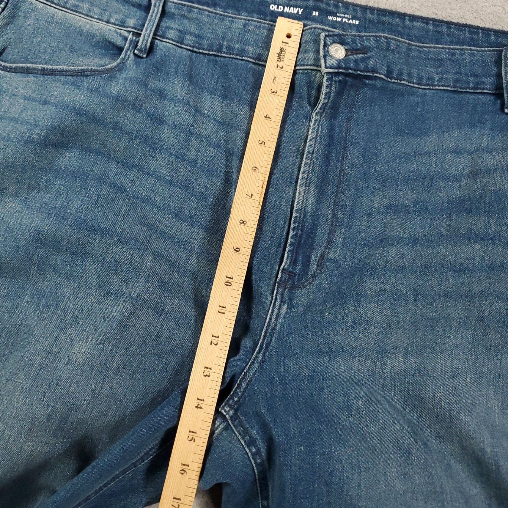 Old Navy Old Navy Jeans Womens Size 29 Flare Denim Blue Stretch Cotton Blend Spandex 5-Pocket Regular Plus 32in Inseam Womens Size 36" / US 14 / IT 50 - 5 Thumbnail