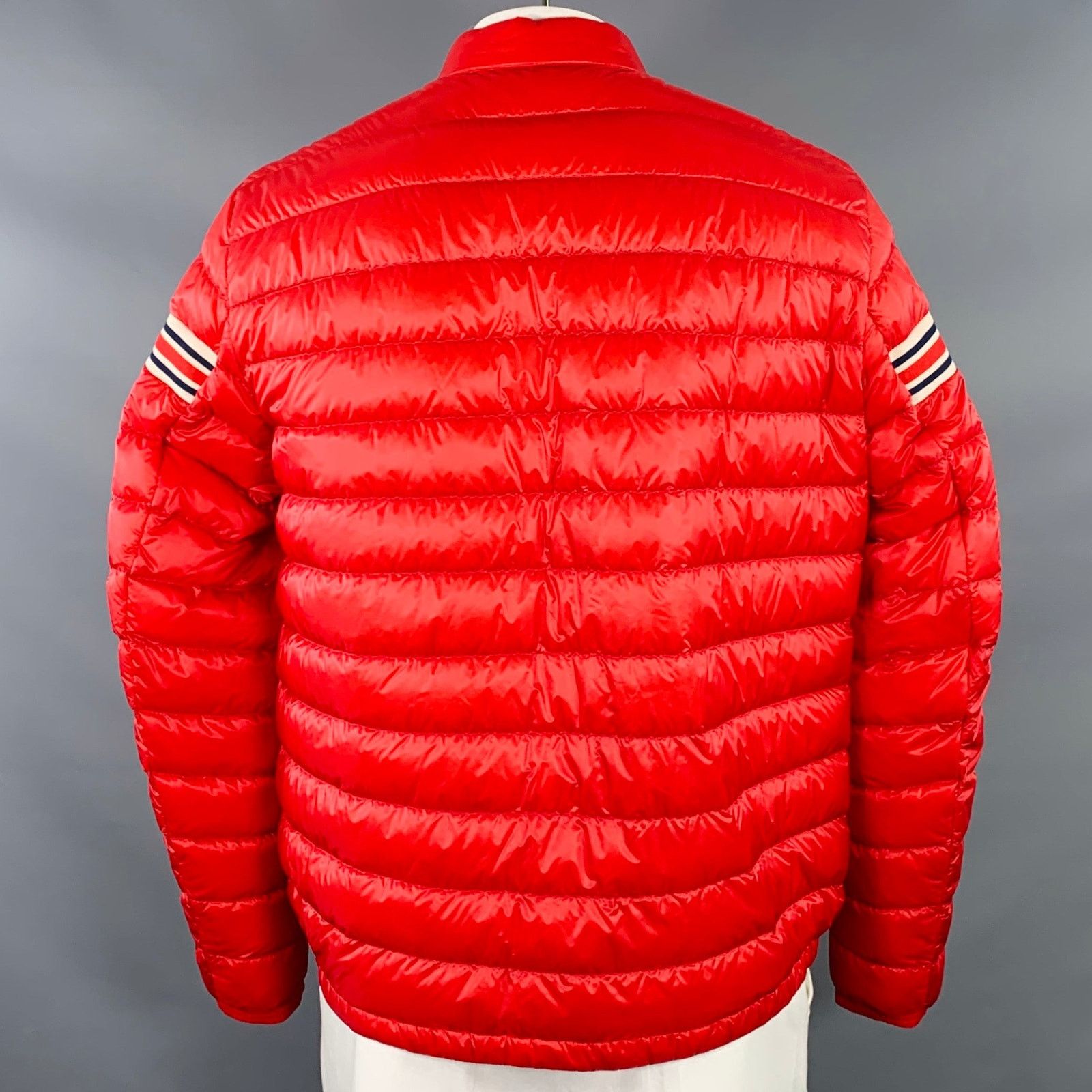 Moncler MONCLER Size XXXL Renald Red White Blue Quilted Nylon Jacket Size US XXL / EU 58 / 5 - 5 Thumbnail