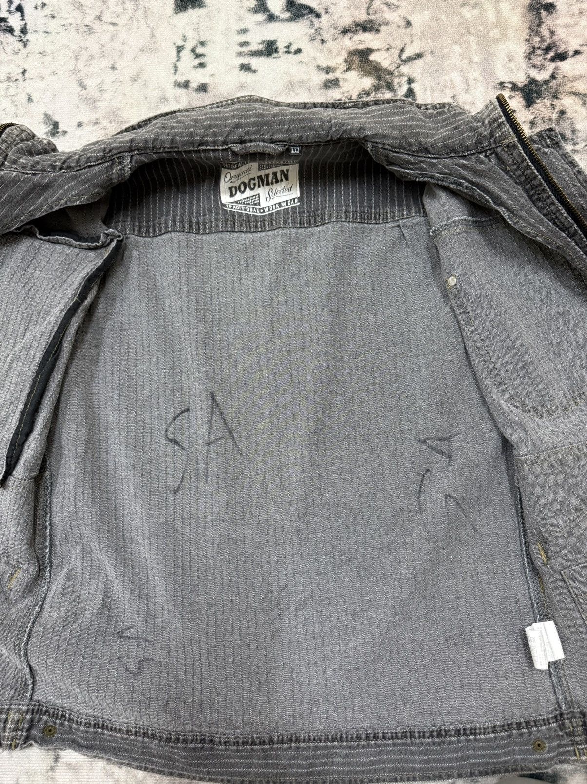 Japanese Brand Dogman Workwear Hickory Stripe Denim Jacket Size US S / EU 44-46 / 1 - 8 Thumbnail