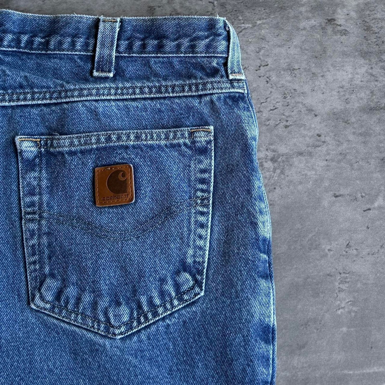 Carhartt × Carhartt Wip Vintage Carhartt Carpenter Y2K Relaxed Fit Denim Jeans Size US 35 - 3 Thumbnail