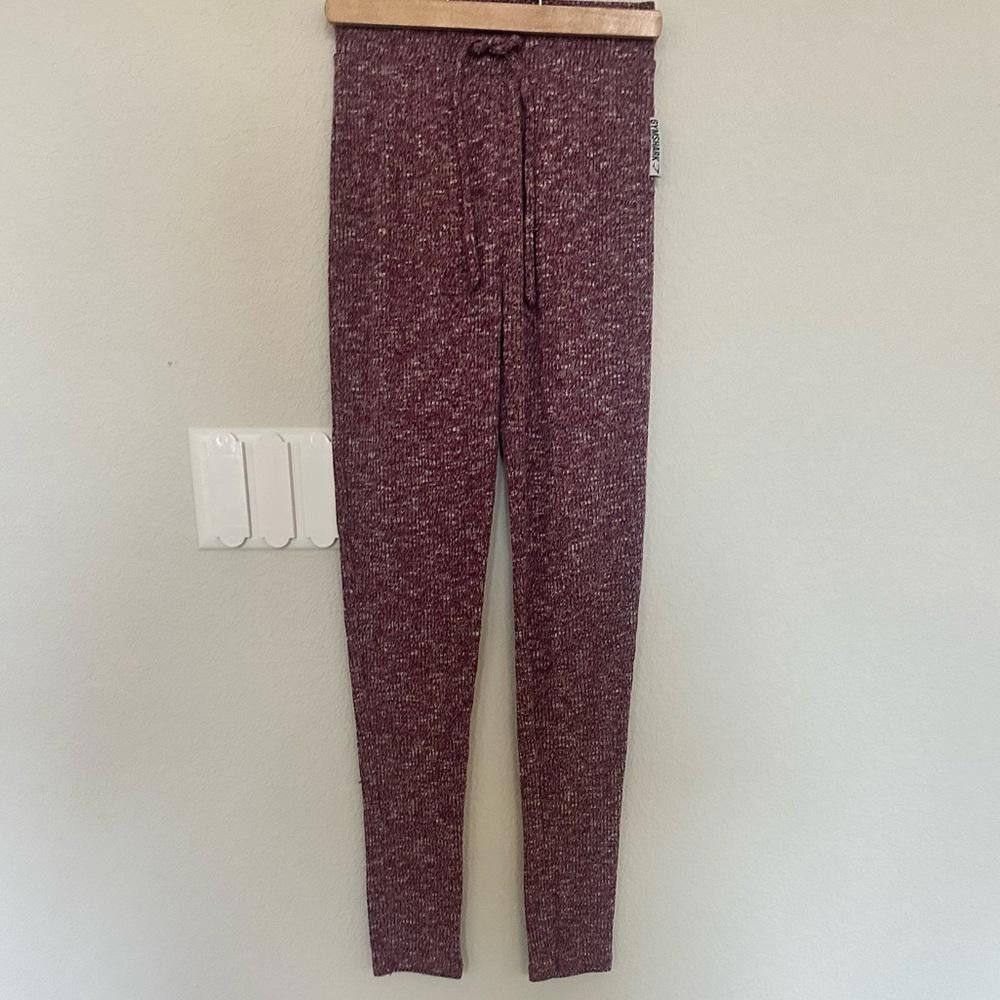 Gymshark GYMSHARK Slounge Jogger Lounge Pants Deep Plum Marl Size XS Size 26" / US 2 / IT 38 - 5 Thumbnail