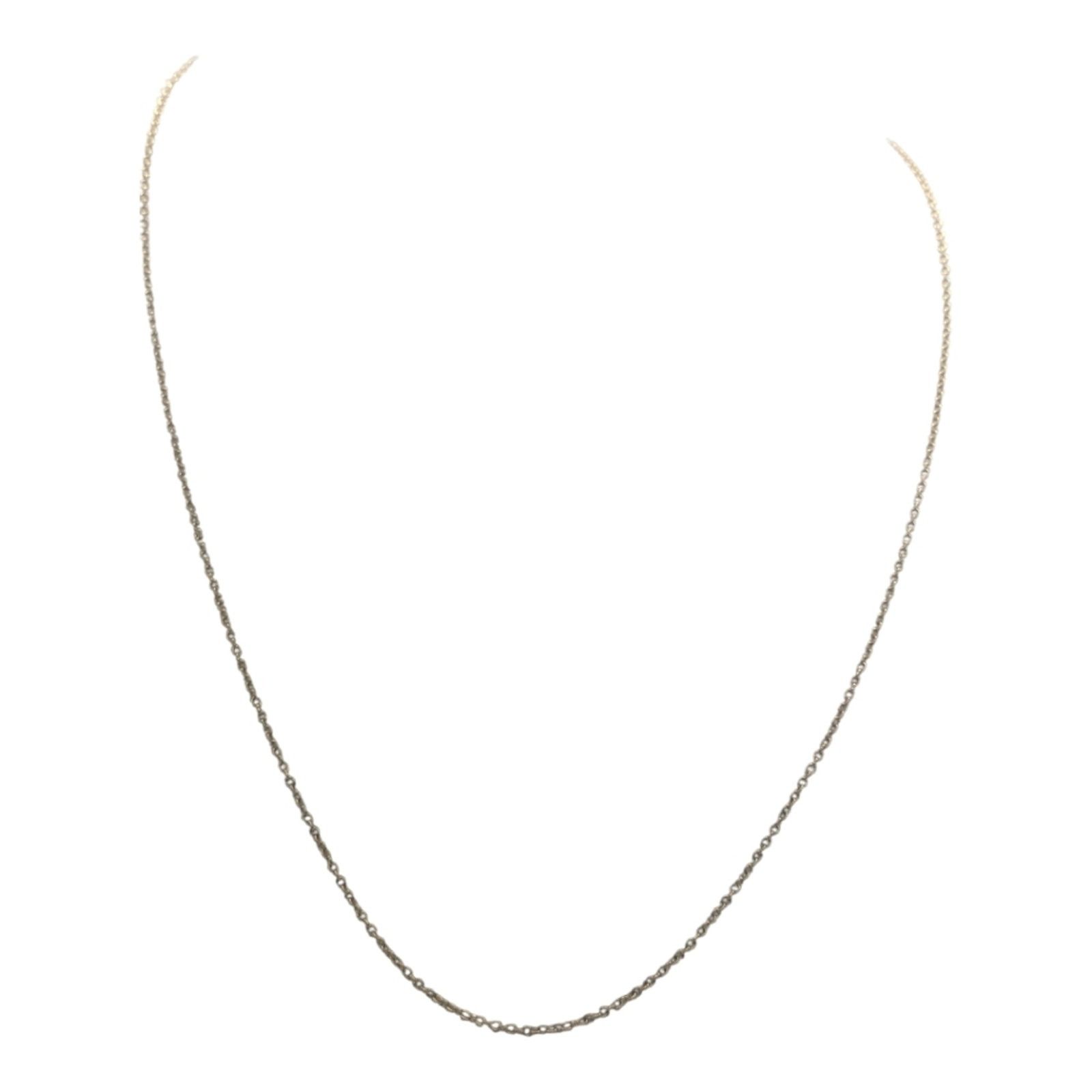 The Unbranded Brand 10KT Solid Gold Cable Chain Necklace 18in, 1mm wide Size ONE SIZE - 2 Thumbnail