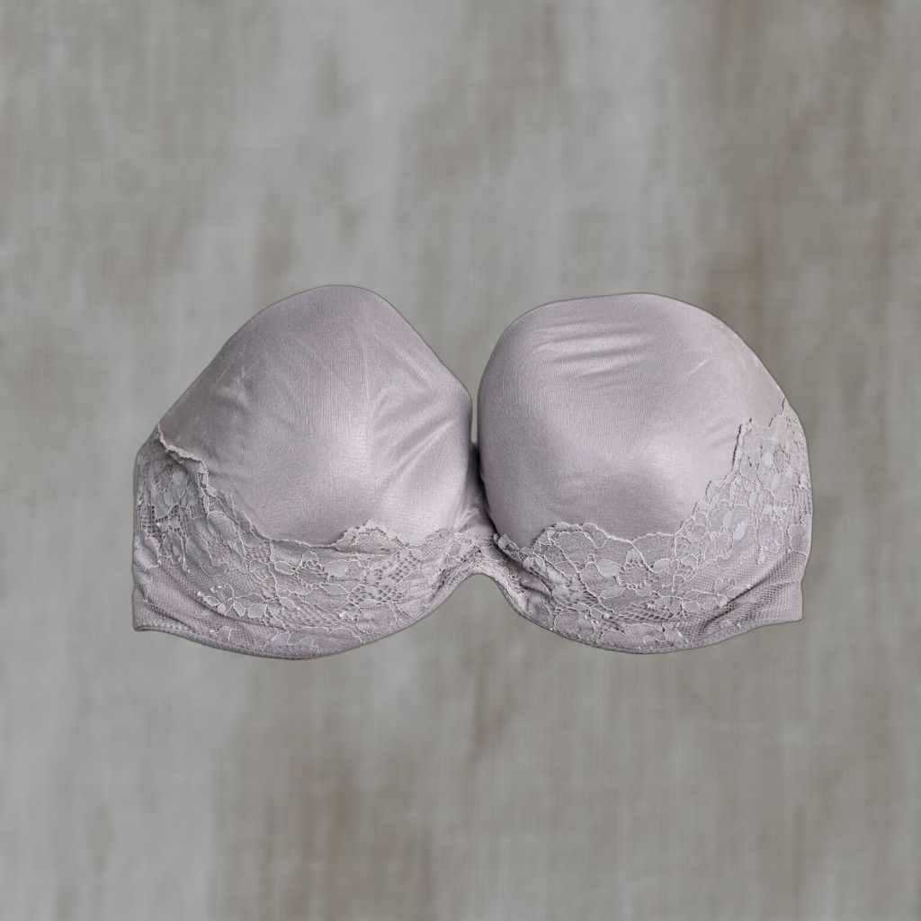 Victoria's Secret Victoria's Secret Bra Purple Strapless Lined Sans Bretelles Double 34DDD Size ONE SIZE - 1 Thumbnail