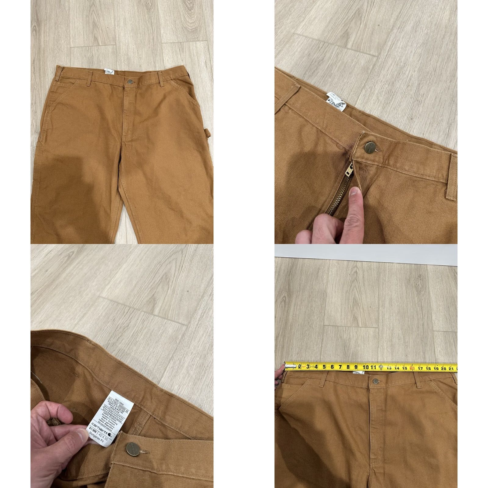 Carhartt Carhartt Pants Mens 42 Brown Duck Canvas Size 42x30 Dungaree Fit Workwear B11 BRN Size US 42 / EU 58 - 8 Thumbnail