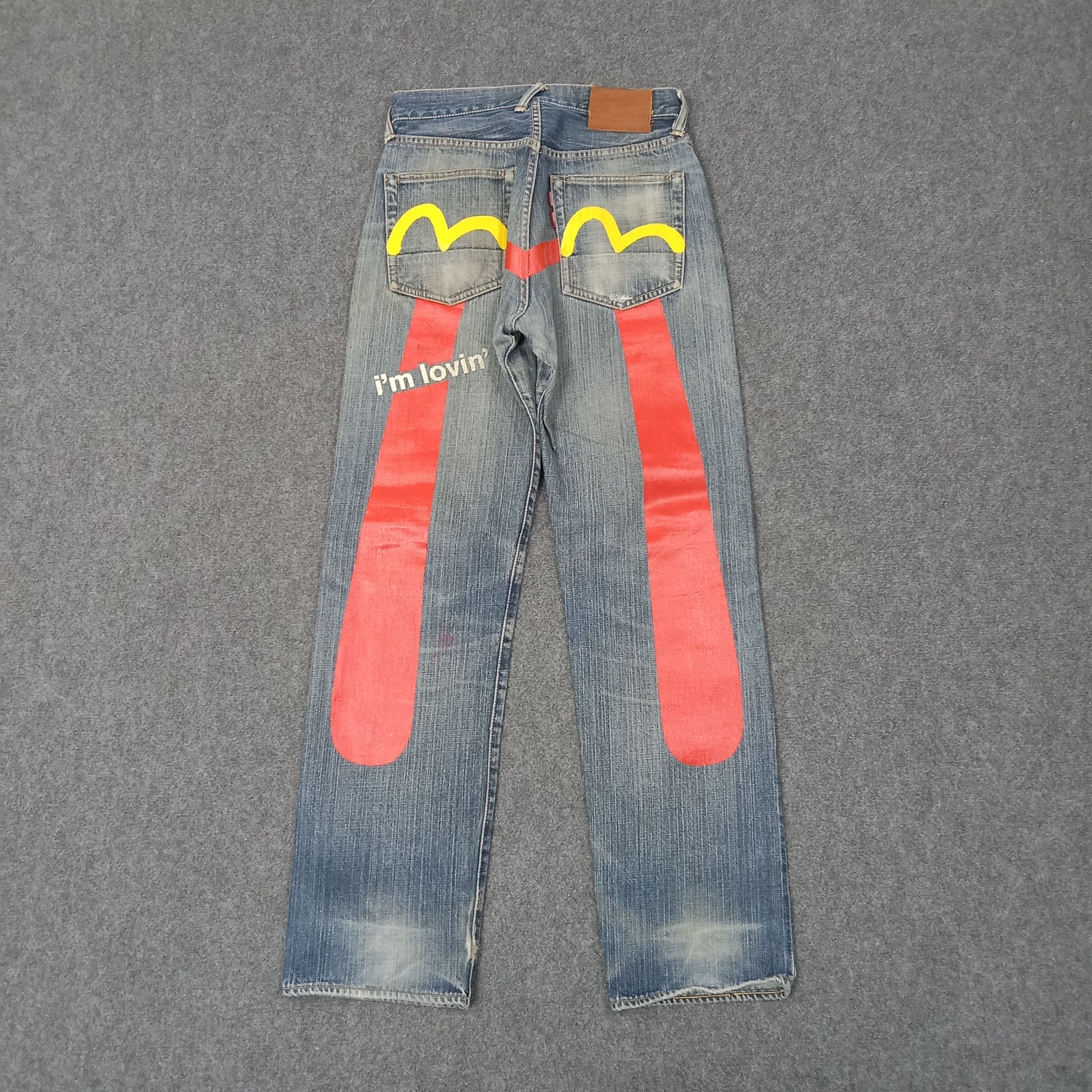 Evisu Evisu X Mc Donald Japanese Daicock Denim Jeans C252N25 Size US 28 / EU 44 - 1 Thumbnail