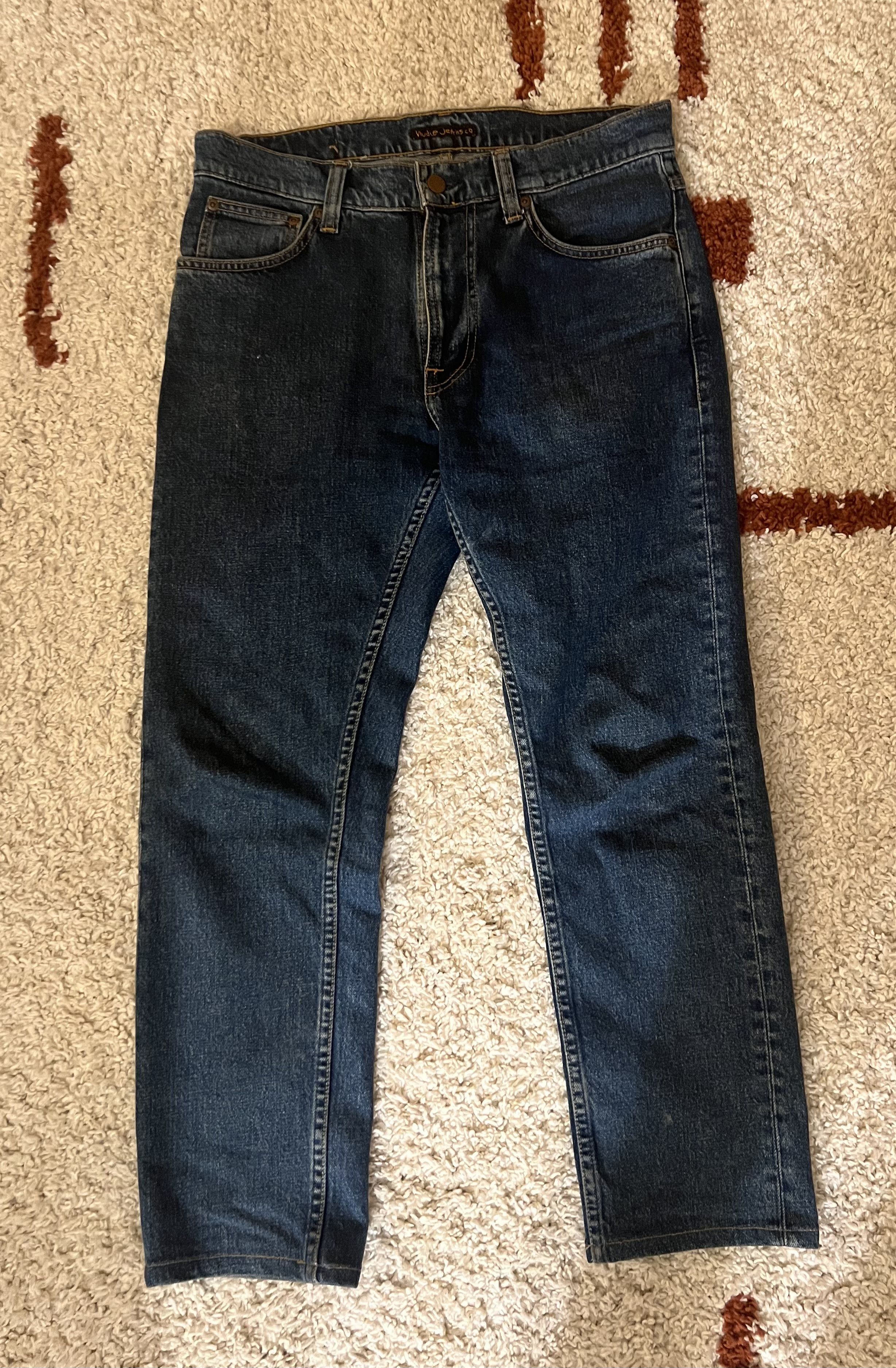 Nudie Jeans Lean Dean Plain Stone Jeans Size US 30 / EU 46 - 1 Thumbnail