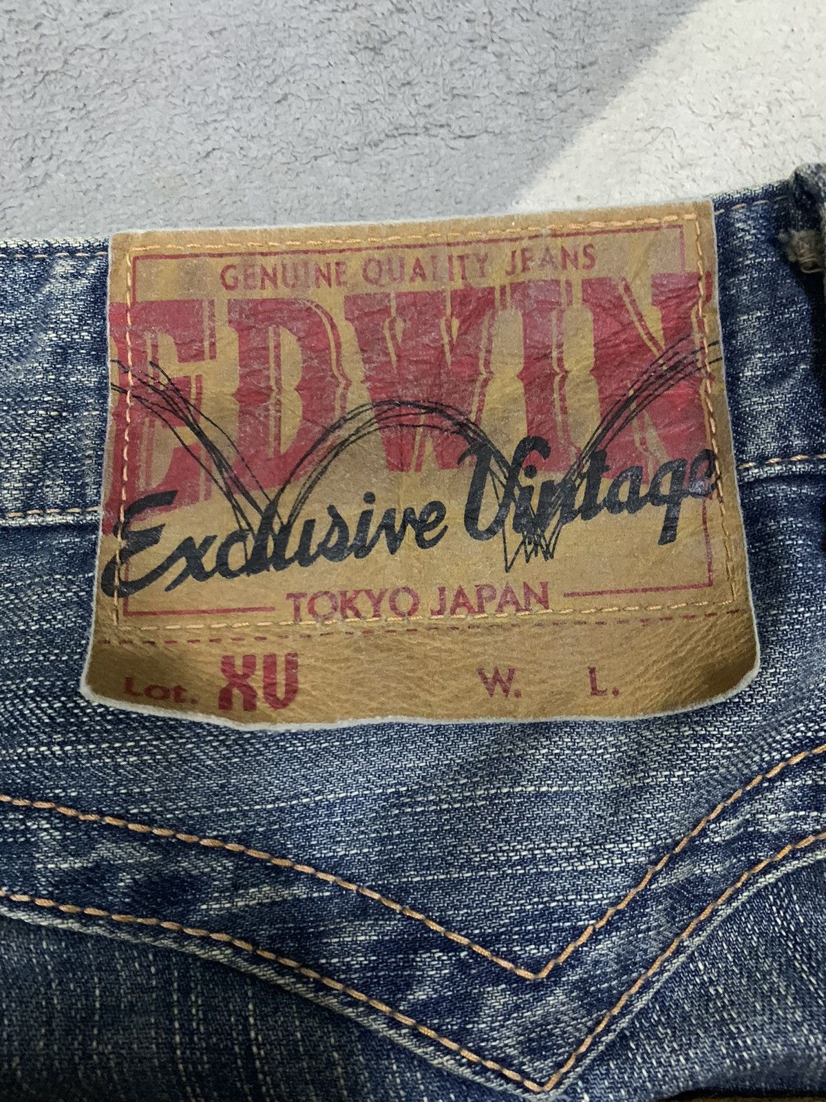 Edwin Vintage Edwin XV Mud Wash Distressed Grunge Jeans Size US 31 - 13 Thumbnail