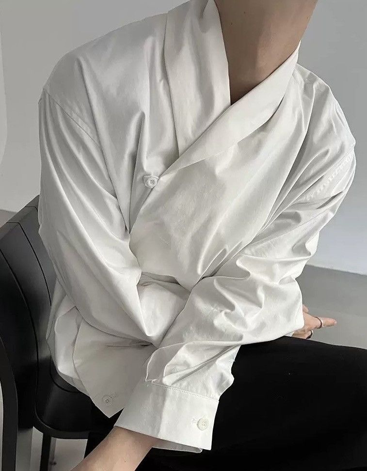 Japanese Brand × Vintage Avant garde fashion retro wrap jacket aesthetic Size US M / EU 48-50 / 2 - 3 Thumbnail