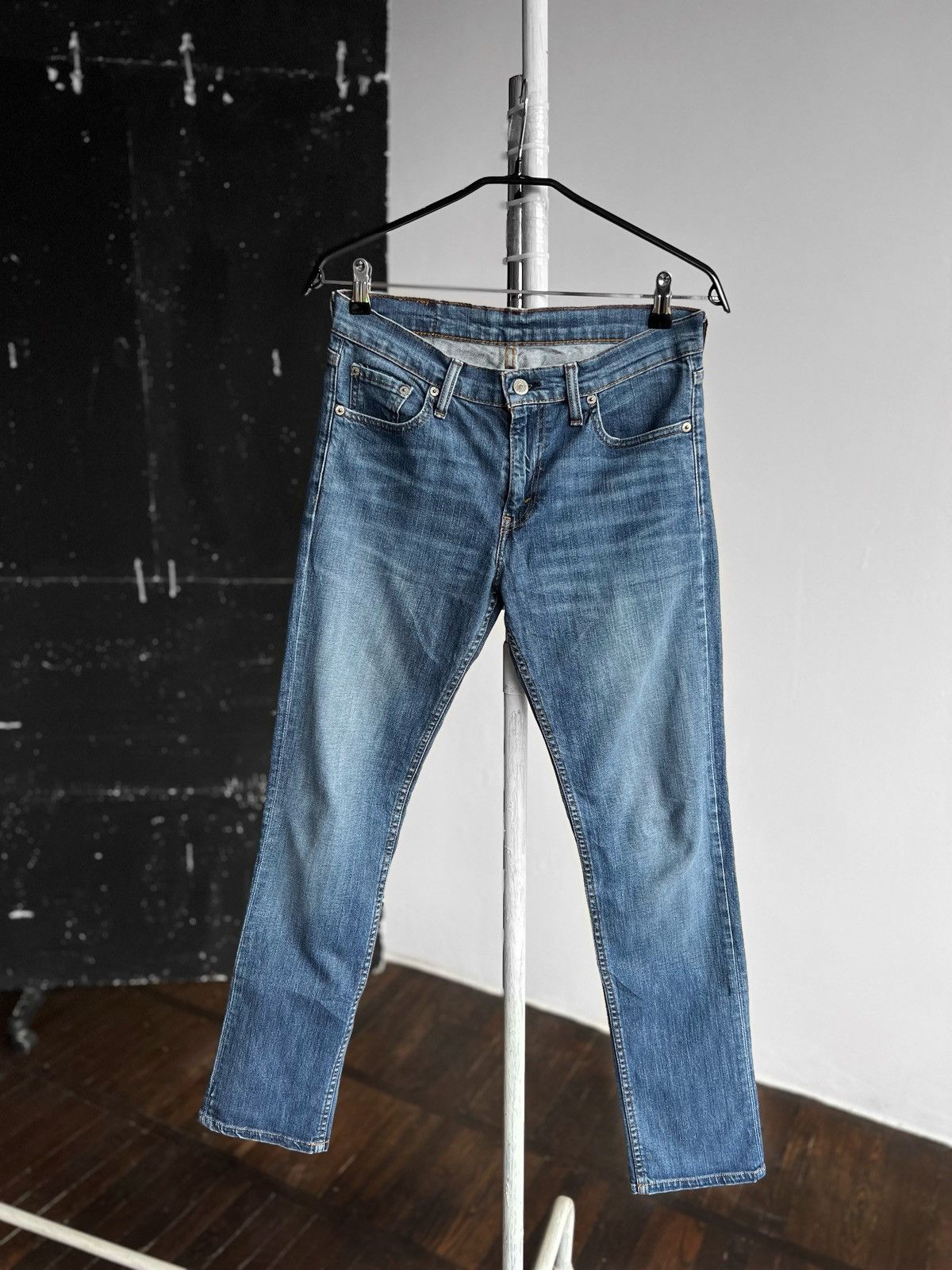 Designer × Levi's Levis 511 Blue Denim Stretch Jeans Zipper Closure Pockets Size US 30 / EU 46 - 3 Thumbnail