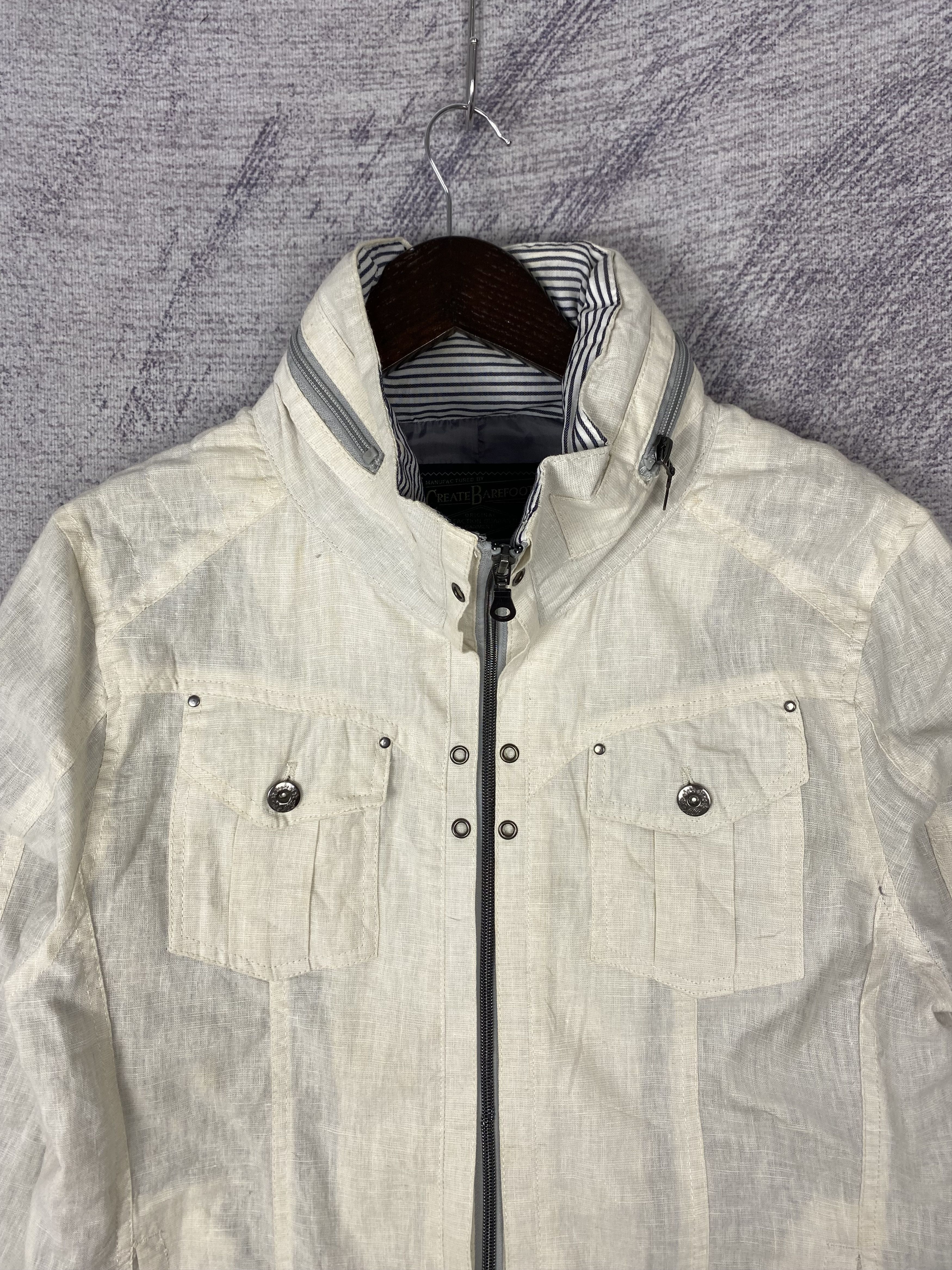 Japanese Brand Vintage Create Berefoot Multi Pocket Zip Up Light Jacket Size US L / EU 52-54 / 3 - 2 Thumbnail