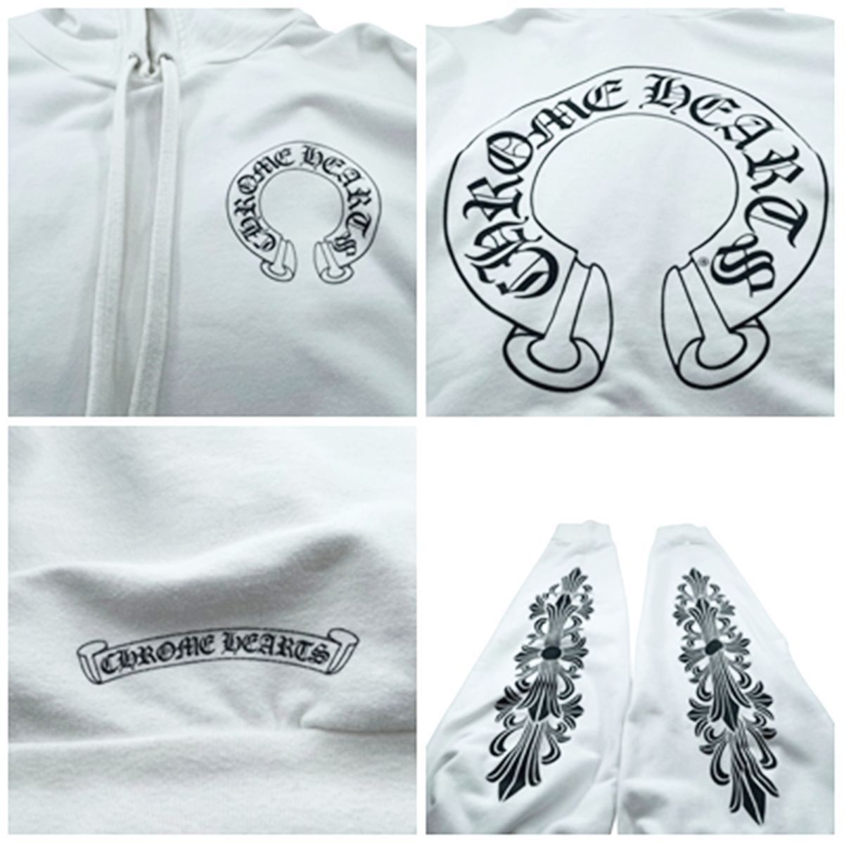 Chrome Hearts CHROME HEARTS Horseshoe Hoodie Parka White Size US XL / EU 56 / 4 - 6 Thumbnail