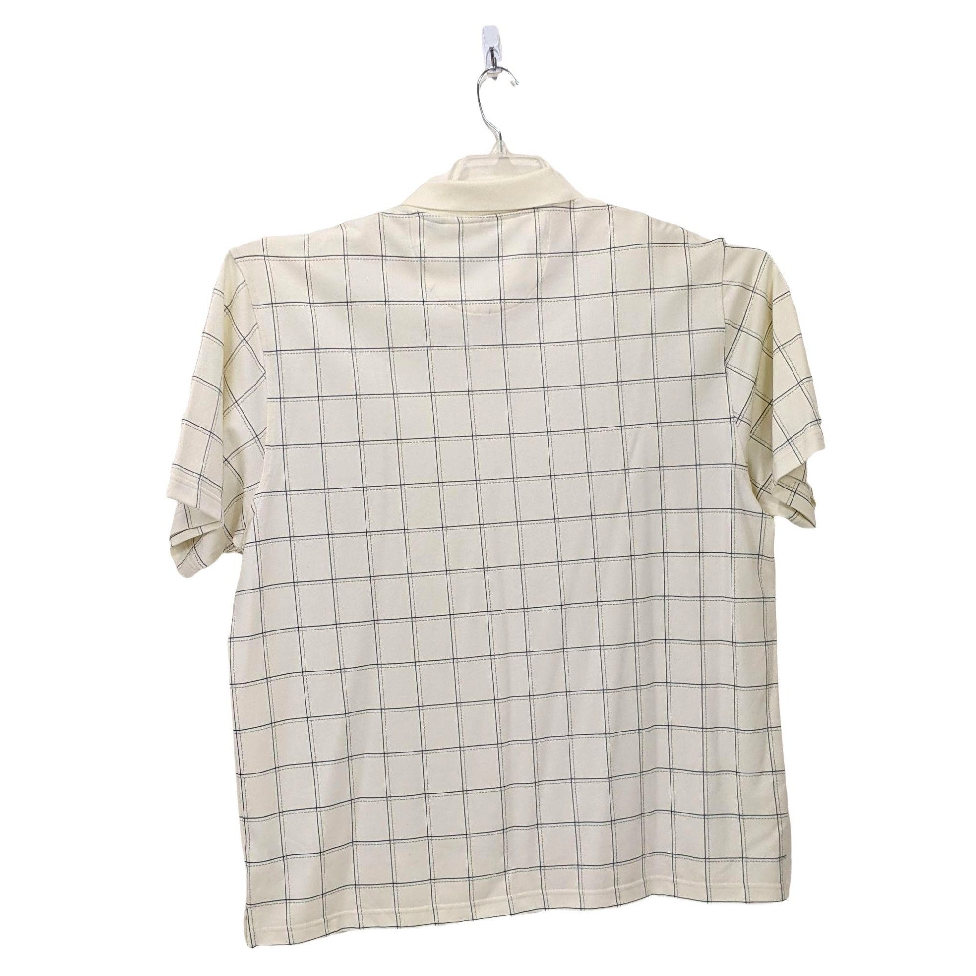 Other Arrow Mens White Checkered Polo Shirt XXL Cotton/Polyester B Size US XXL / EU 58 / 5 - 4 Thumbnail
